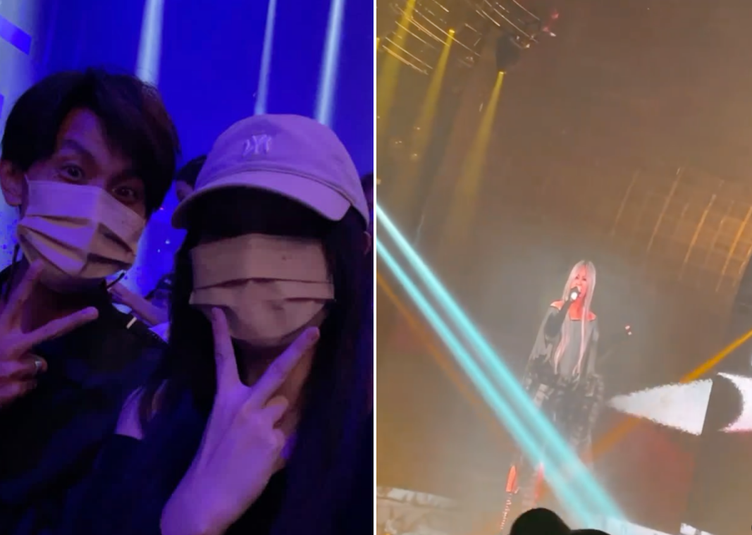 阿翔帶辣妻Grace看張惠妹演唱會。（翻攝自Grace IG）