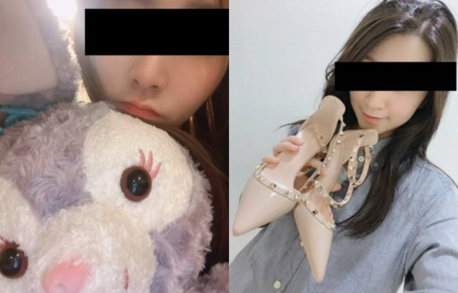 剝皮妹要求被害人購買贈送高跟鞋、絨布娃娃等禮物。（台北市刑警大隊提供）