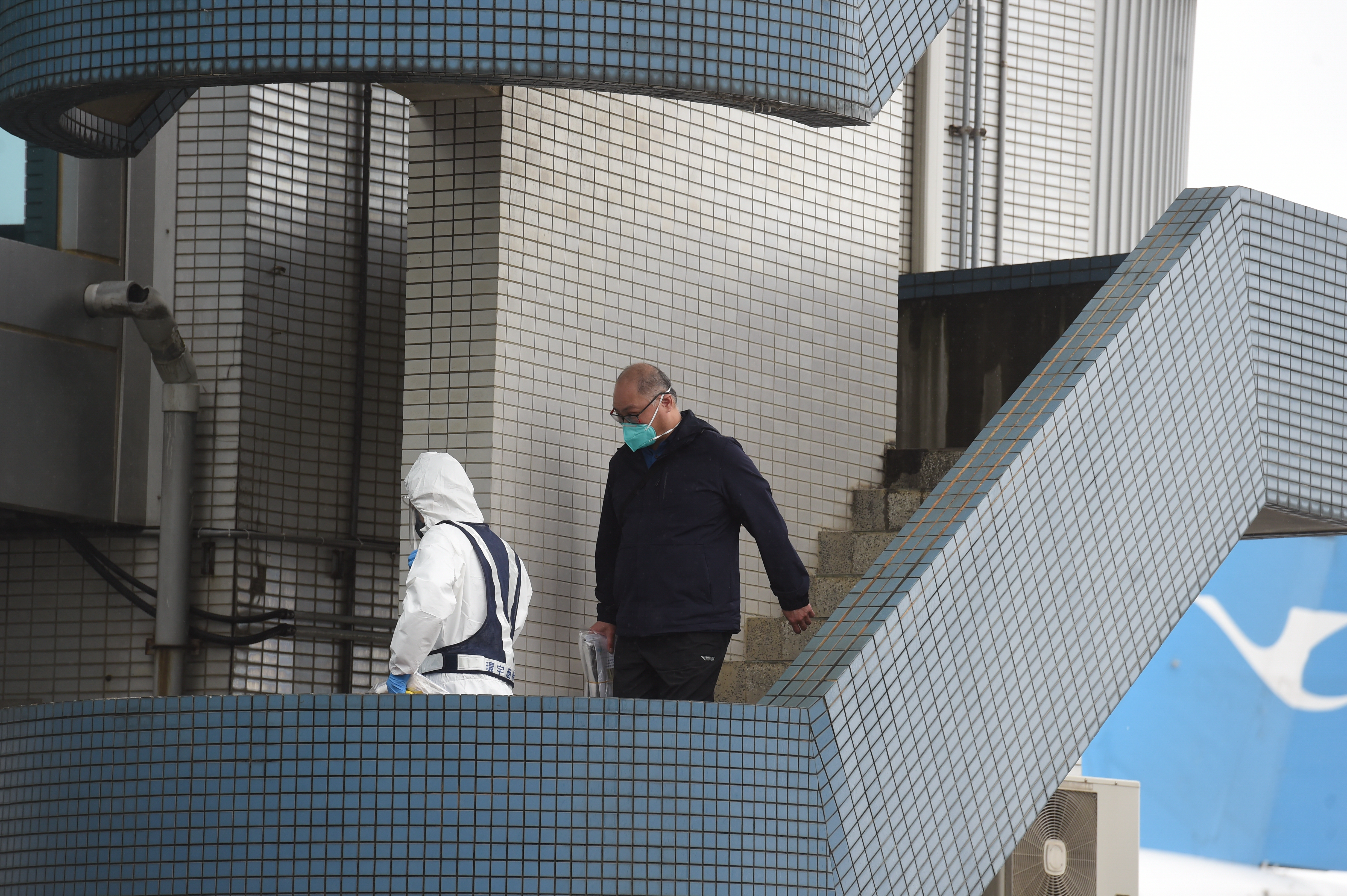 李明哲2017年赴中國「被消失」判刑5年，今日順利返台。（桃園機場記者聯誼會提供）