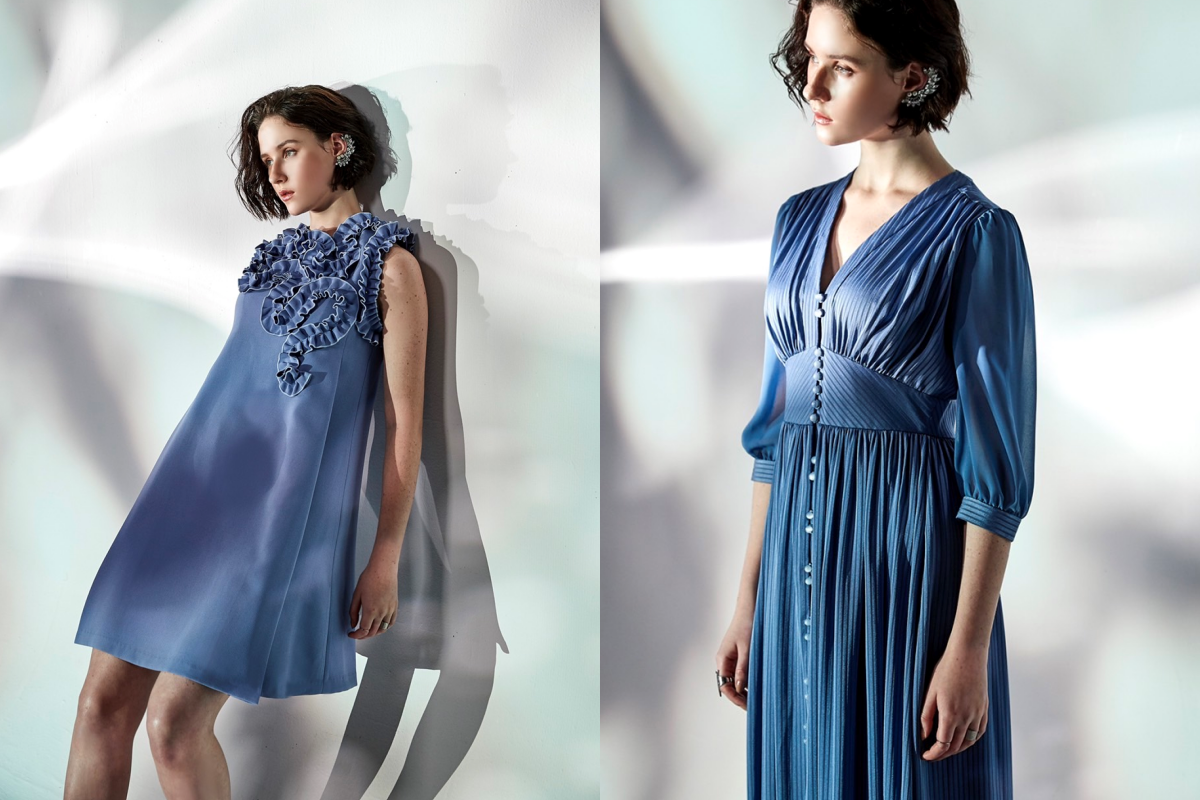 黃淑琦春夏新品上市，這次以花瓣堆疊和綻放為設計理念。（黃淑琦服裝提供）