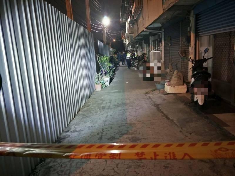 台中太平傳出喋血案，警方封鎖現場蒐證。（翻攝畫面）