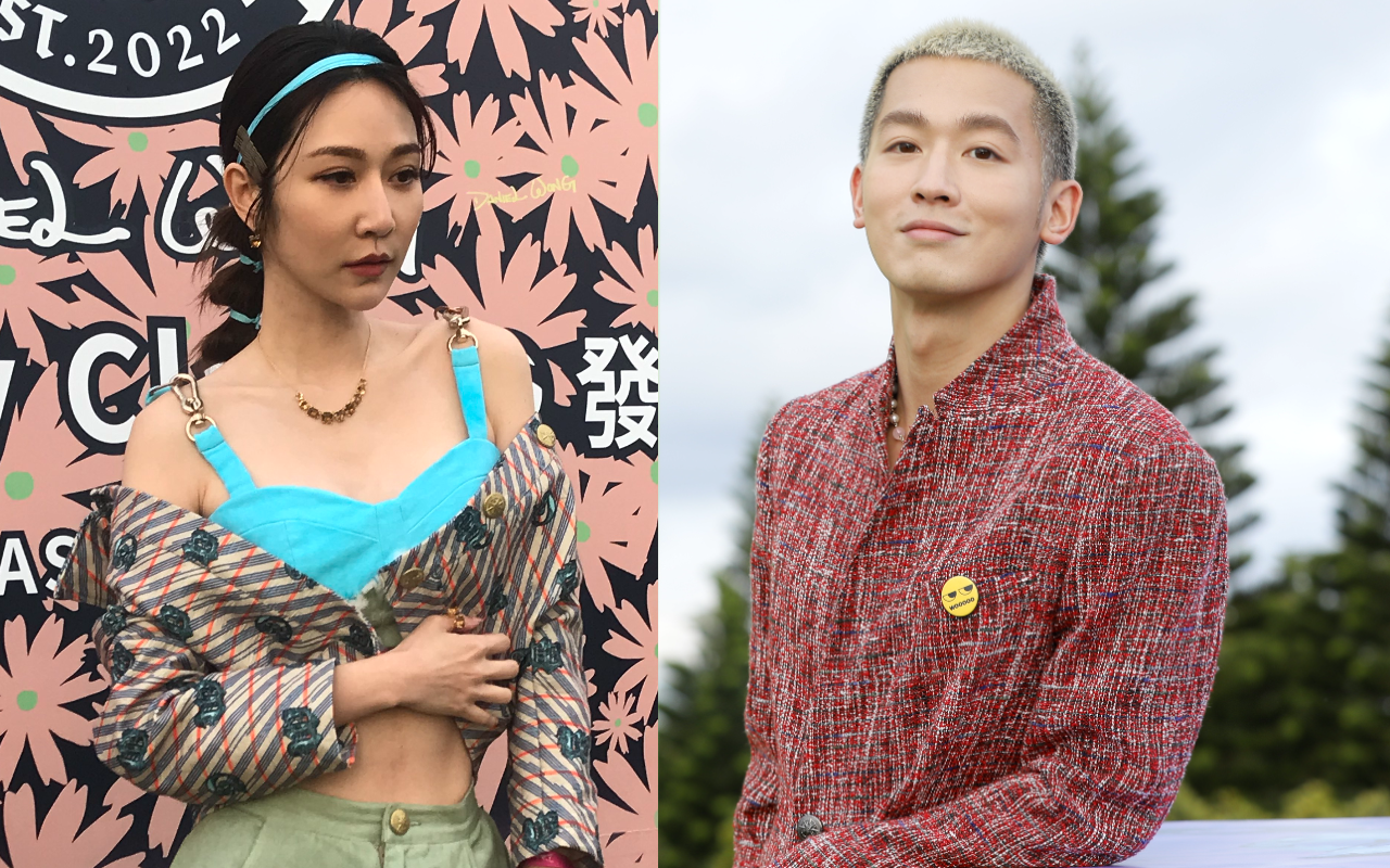 曾莞婷（左圖）、吳思賢（右圖）現身台北時裝週Daniel Wong大秀。