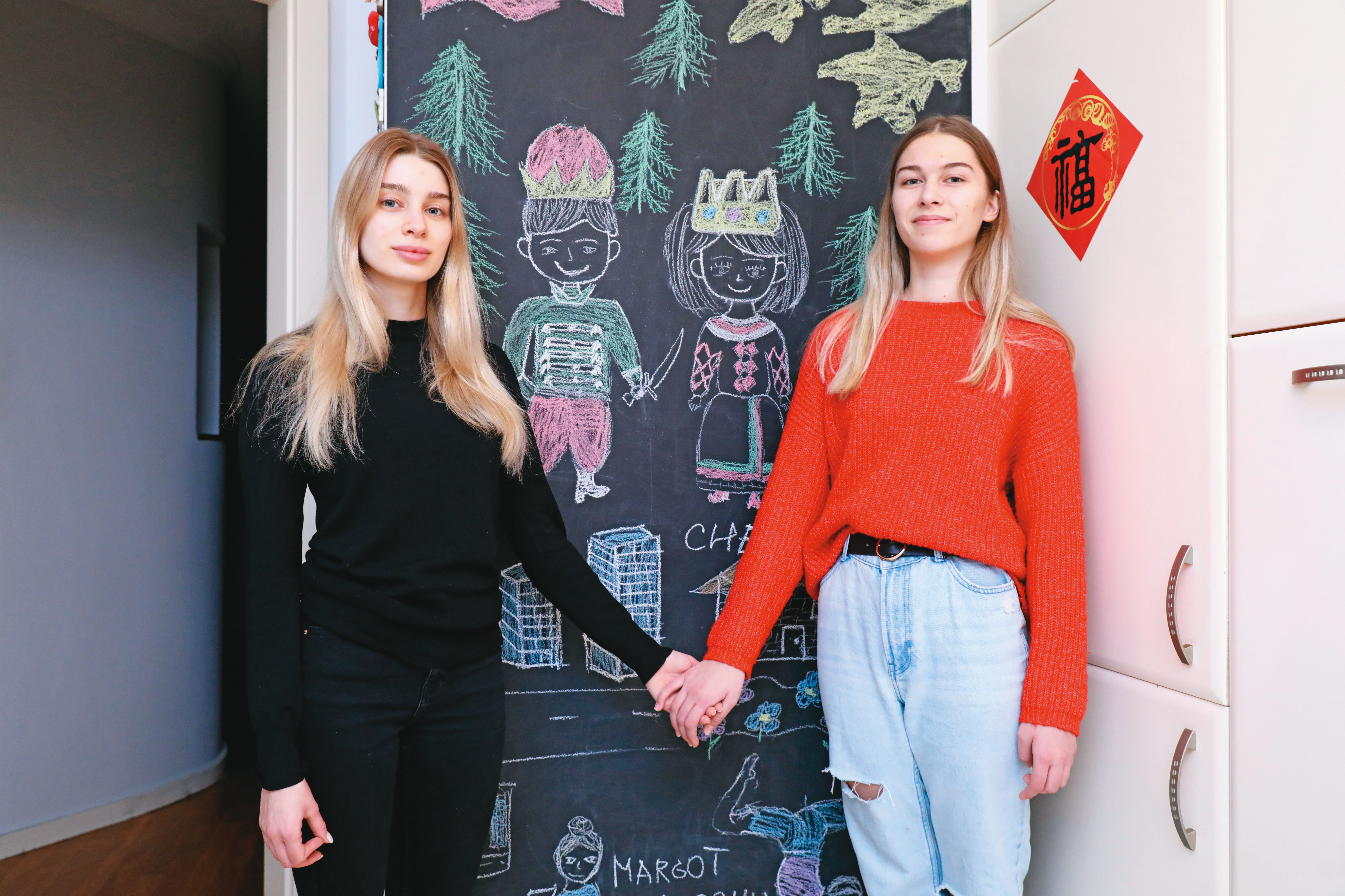 瑪格麗塔（左）、安娜（右）1個月前在波蘭接受本刊採訪。