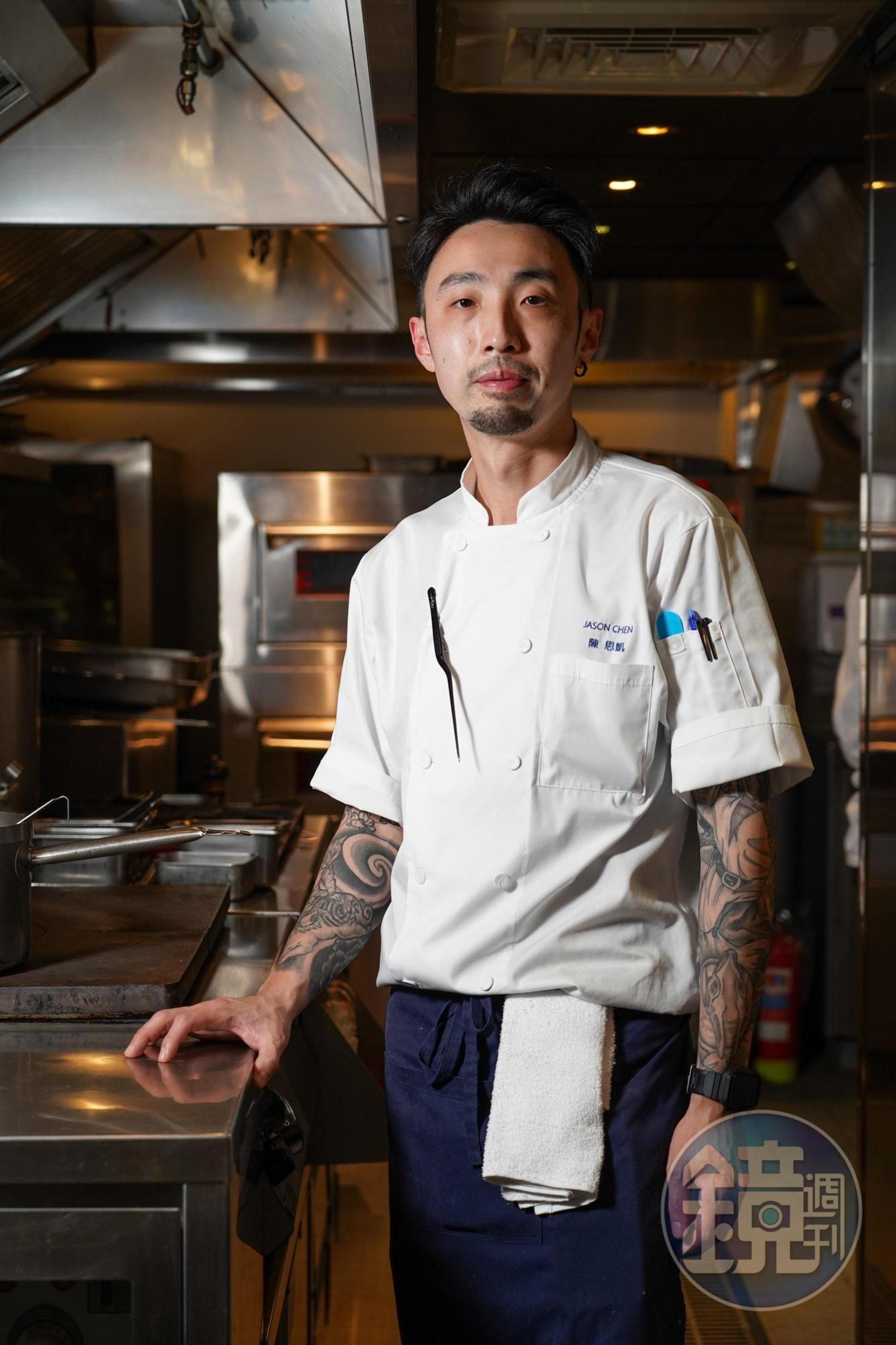 新主廚陳思凱（Jason）在法式料理帶入不落俗套的日式氣質，令人耳目一新。