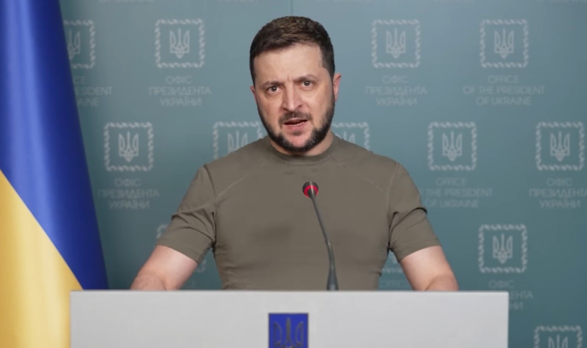 澤倫斯基宣布，俄軍正式與烏軍展開「頓巴斯之戰」。（翻攝自澤倫斯基臉書）