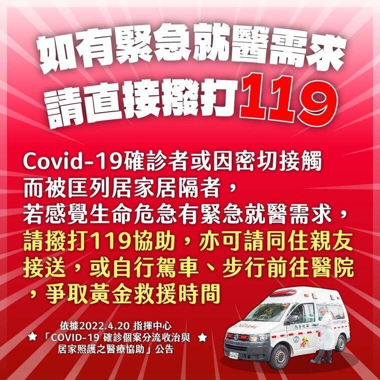 柯文哲呼籲,有緊急狀況就要撥打119。(北市府提供)