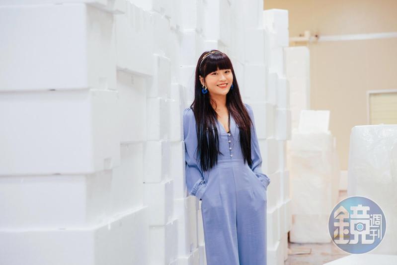 丟丟妹日前接受本刊專訪時還是一頭長髮。