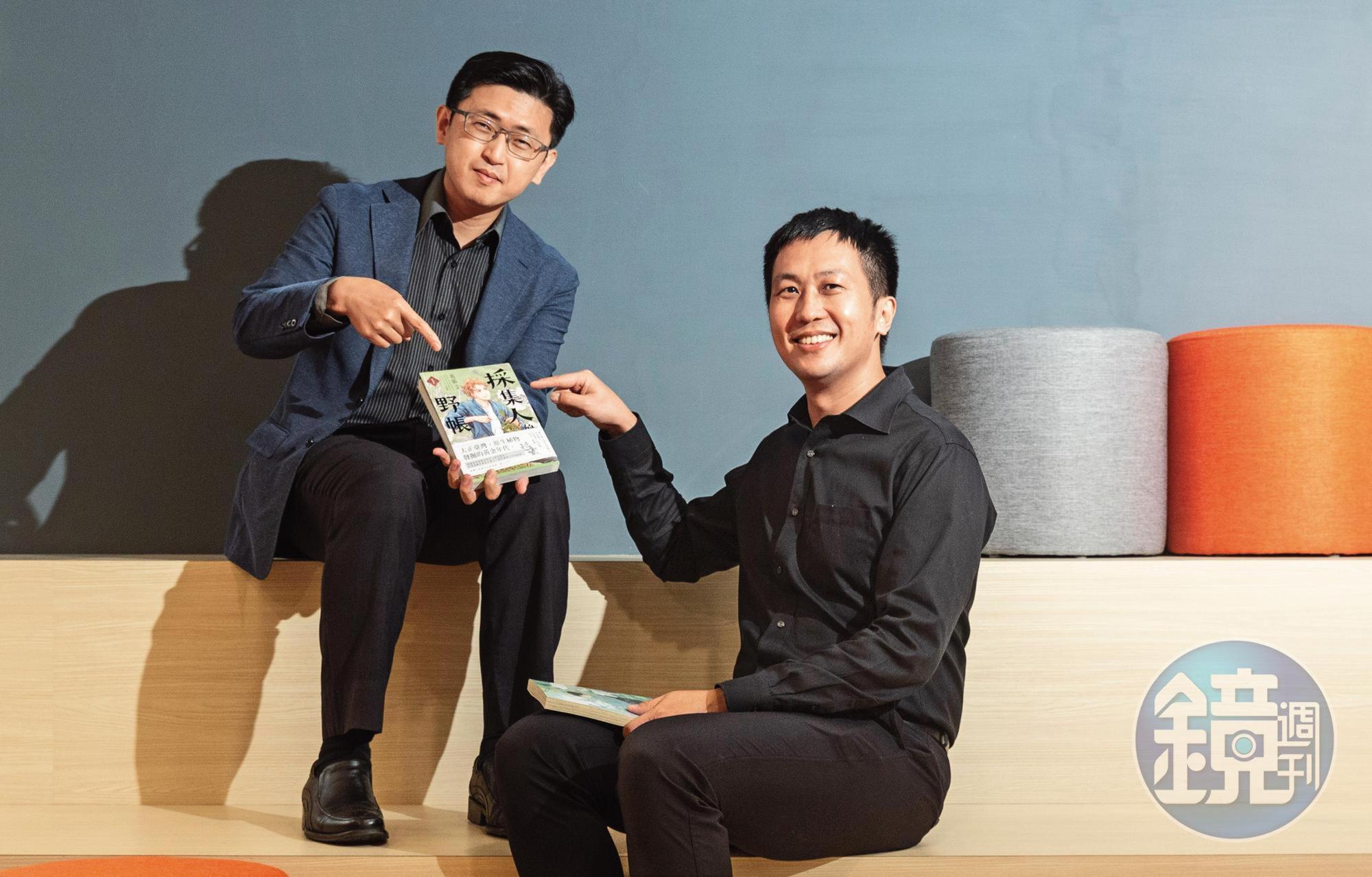 文策院副院長盧俊偉(左)提出「6化」策略振興台漫產業。右為文策院內容策進處異業合作組組長謝一麟。