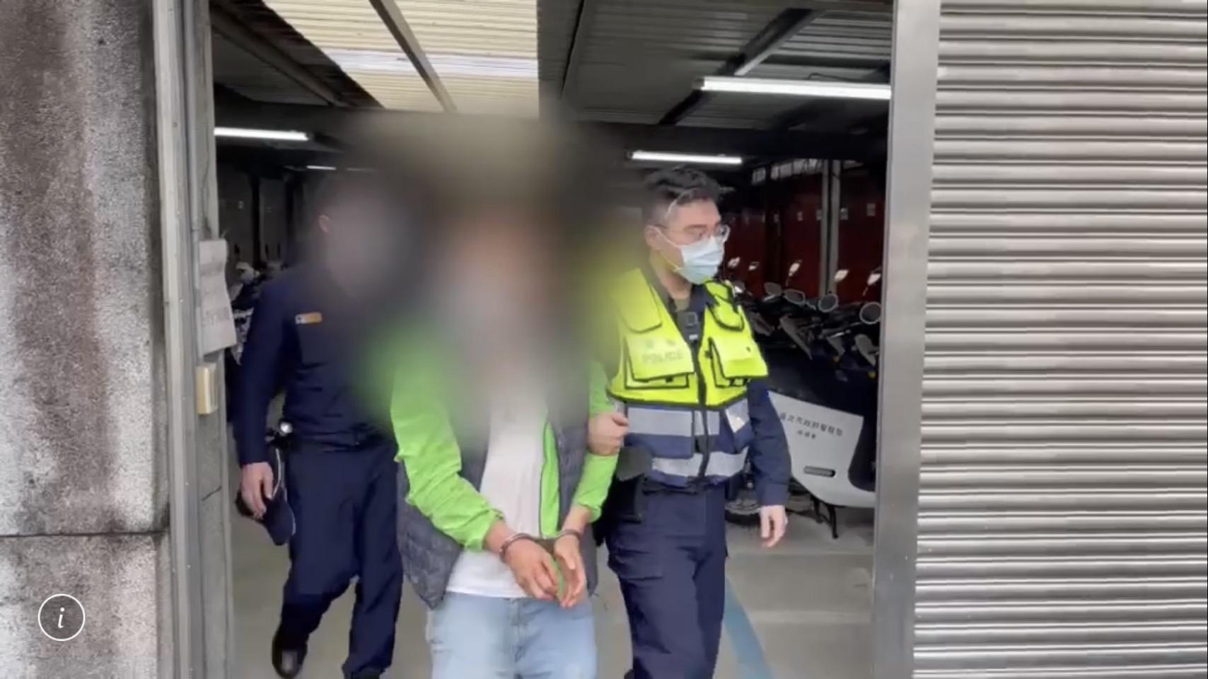 警方訊後將洪男依毒品及公共危險罪移送法辦。(翻攝畫面)