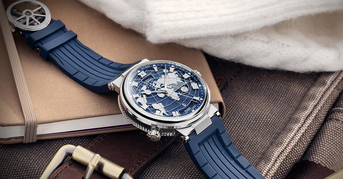 BREGUET Marine Hora Mundi腕錶，參考售價NT$ 2,345,000