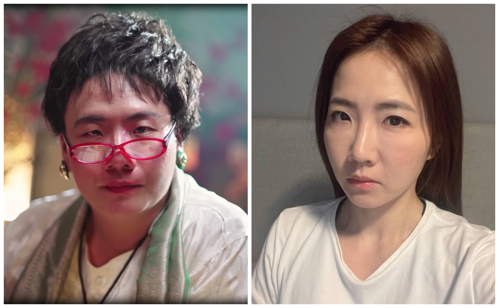 阿翰提及過去不倫風波，讓謝忻傻眼。（翻攝阿翰YouTube頻道、謝忻臉書）