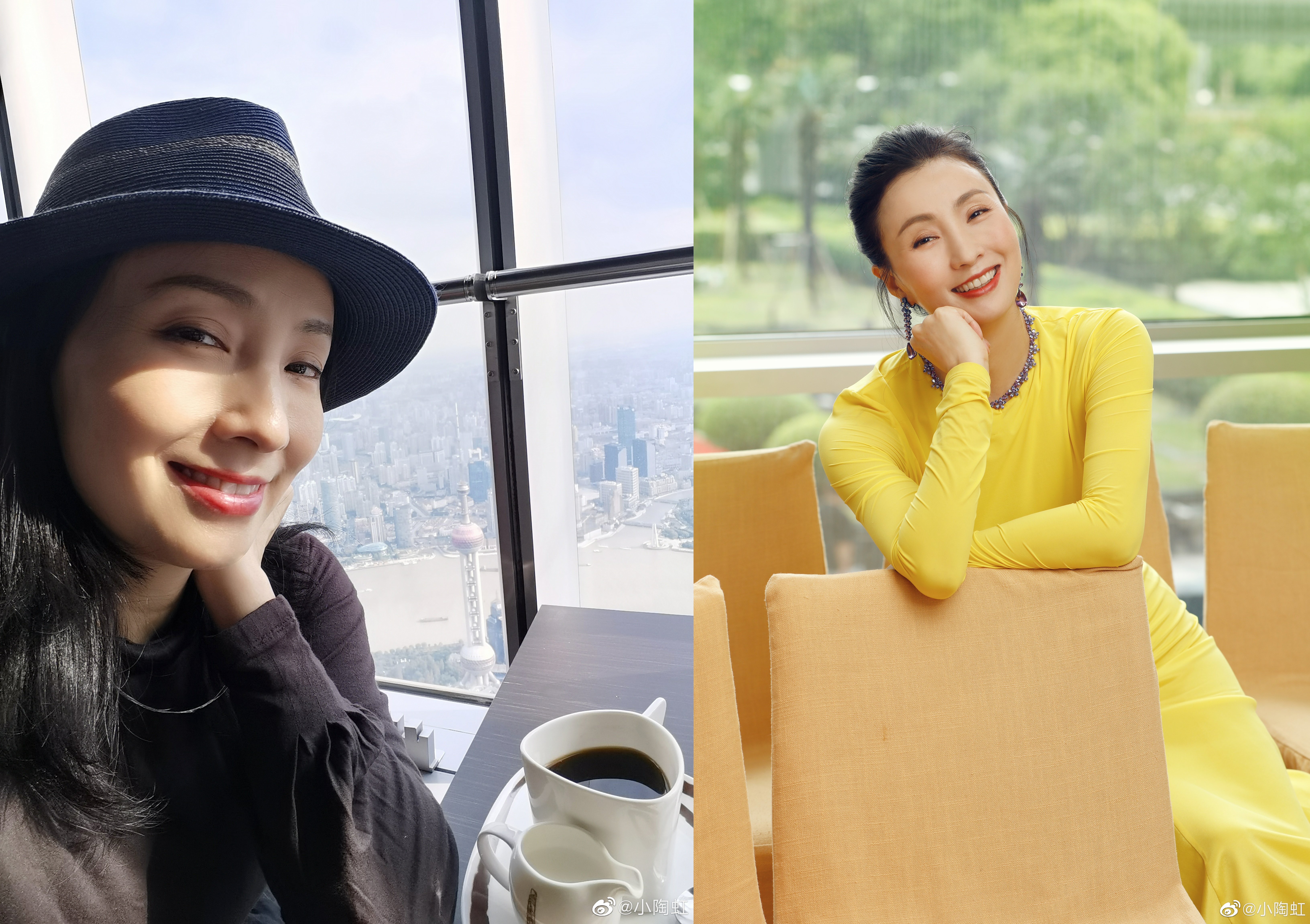 曾是張庭閨密的陶虹，被查出5年來從張庭的公司分紅18億新台幣，中共官方證實她涉入傳銷，有違法嫌疑。（翻攝自陶虹微博）