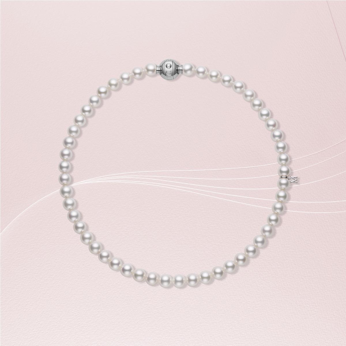 Akoya珍珠串鍊 NT$255,000 MIKIMOTO。（MIKIMOTO提供）