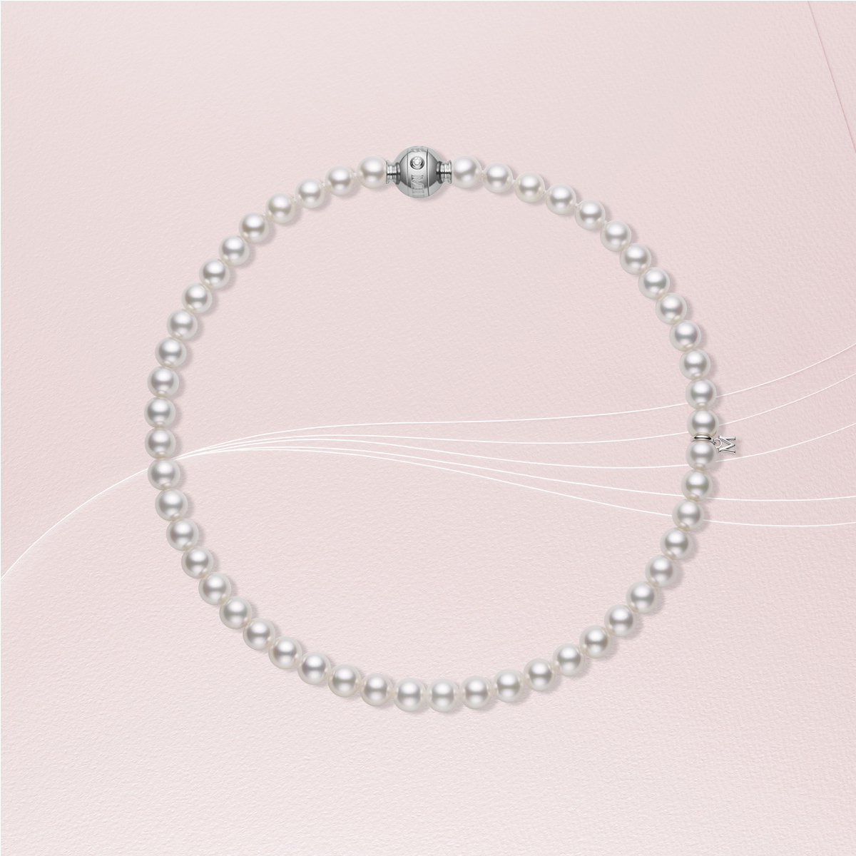Akoya珍珠串鍊 NT$255,000 MIKIMOTO。（MIKIMOTO提供）