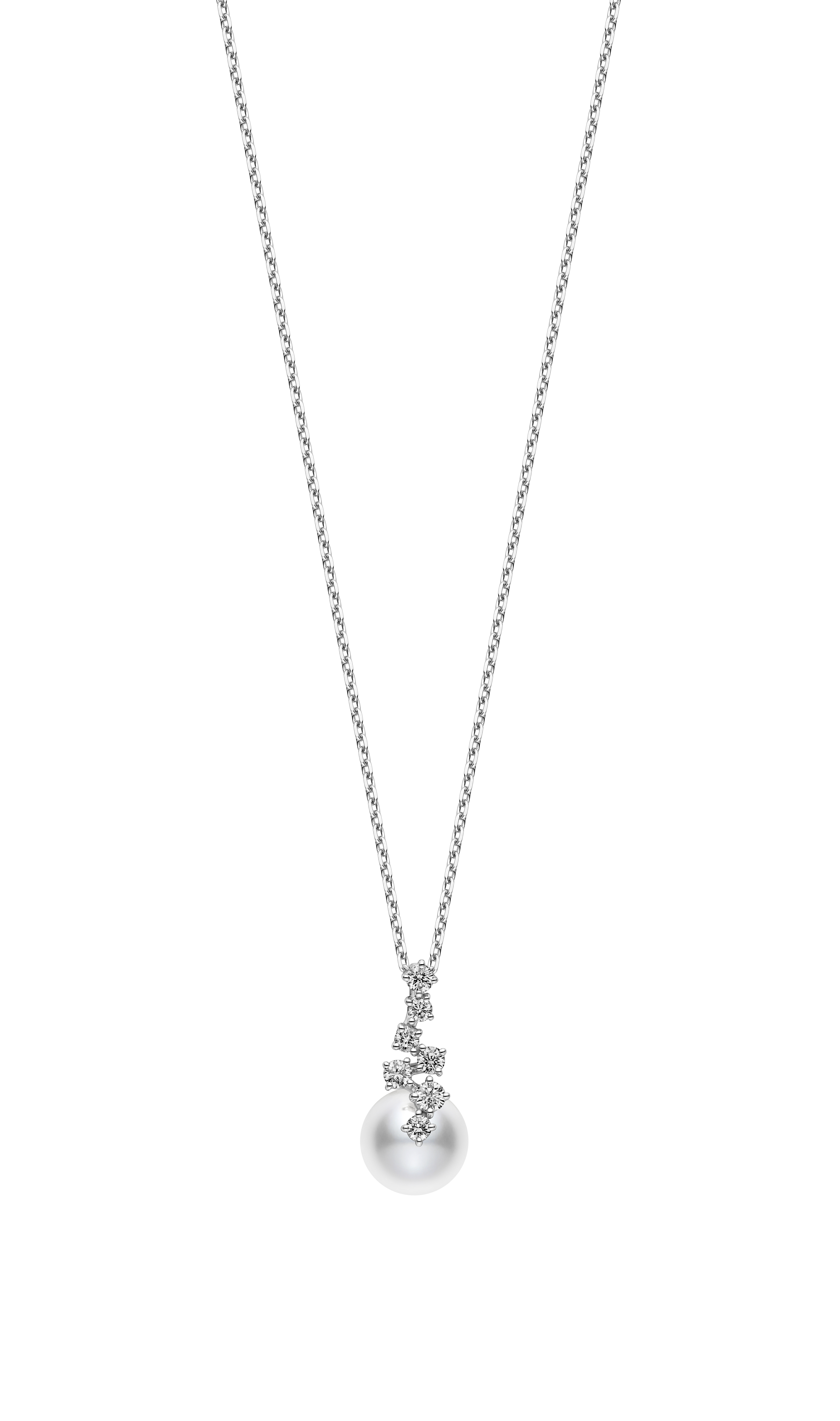 Starry Night系列珍珠鑽石墜鍊 NT$100 ,000 MIKIMOTO。（MIKIMOTO提供）