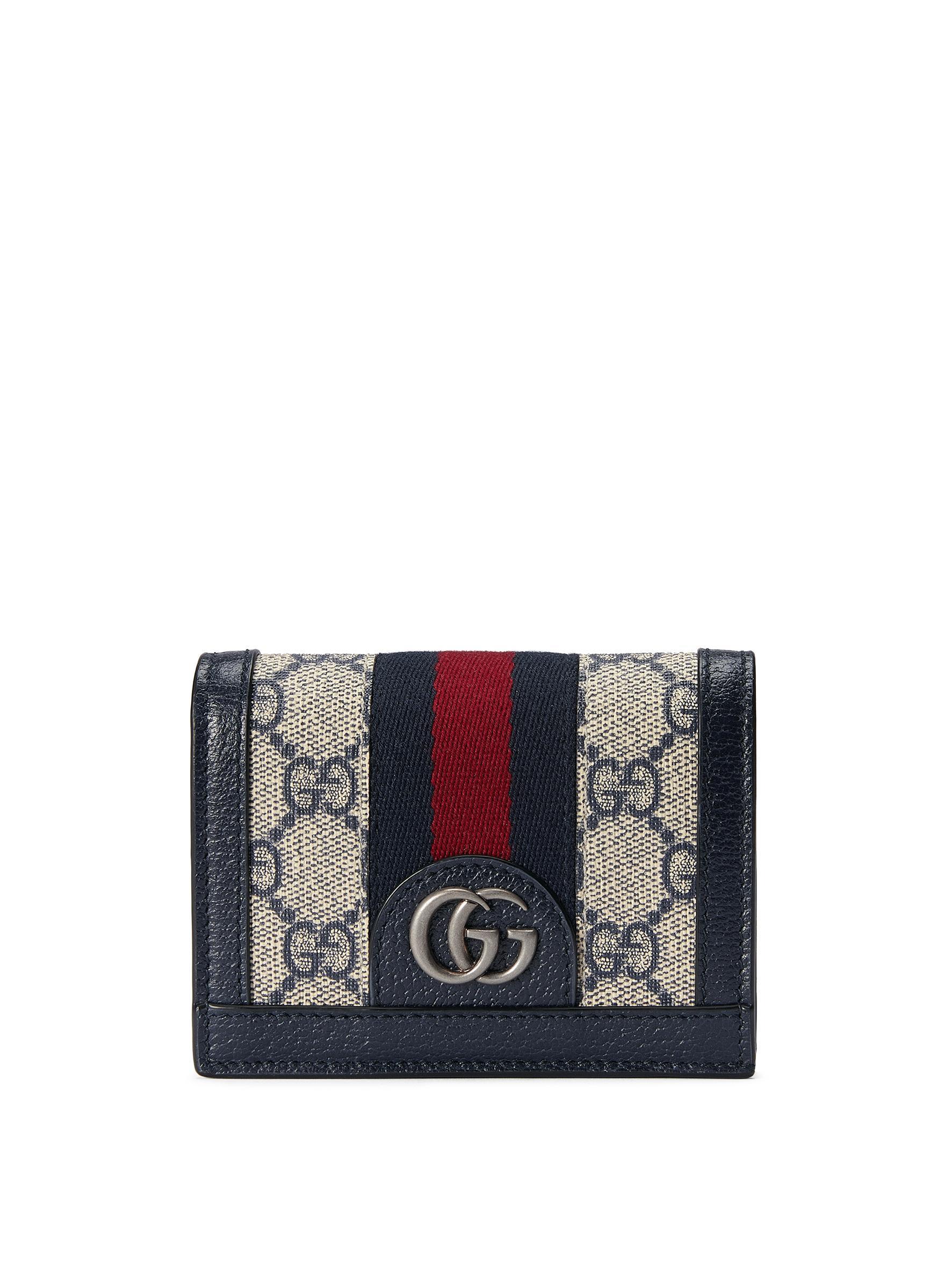 午夜藍短夾。NT$15,800(GUCCI提供)
