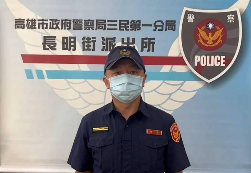長明派出所所長張輝文出面說明偵辦彭女遭盜圖徵男友案。（警方提供）