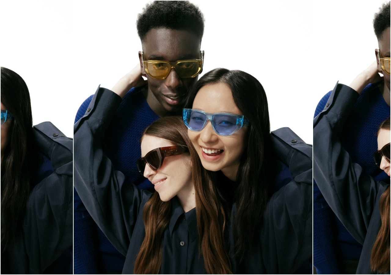 Ferragamo推出夏日永續材質墨鏡迷你系列，搭配中性鏡框設計，無論男女皆可配戴。（Salvatore Ferragamo提供）