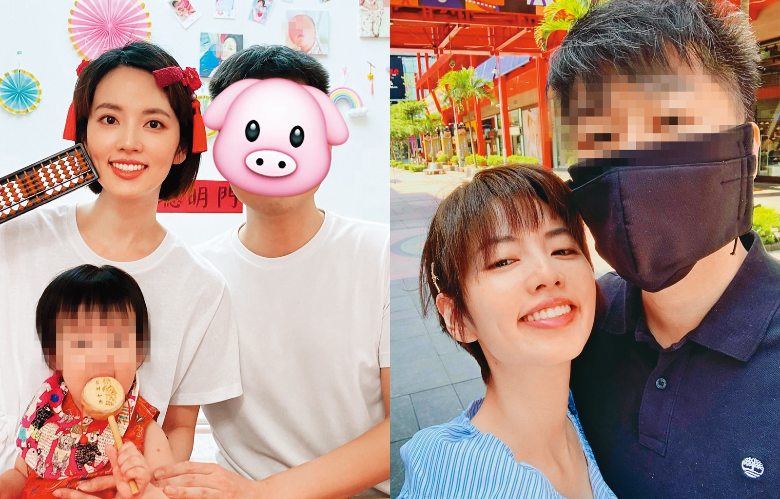 去年3月，阿諾還和前夫為女兒舉行抓周儀式，但4個月後，兩人就協議離婚。（艾迪昇傳播提供）