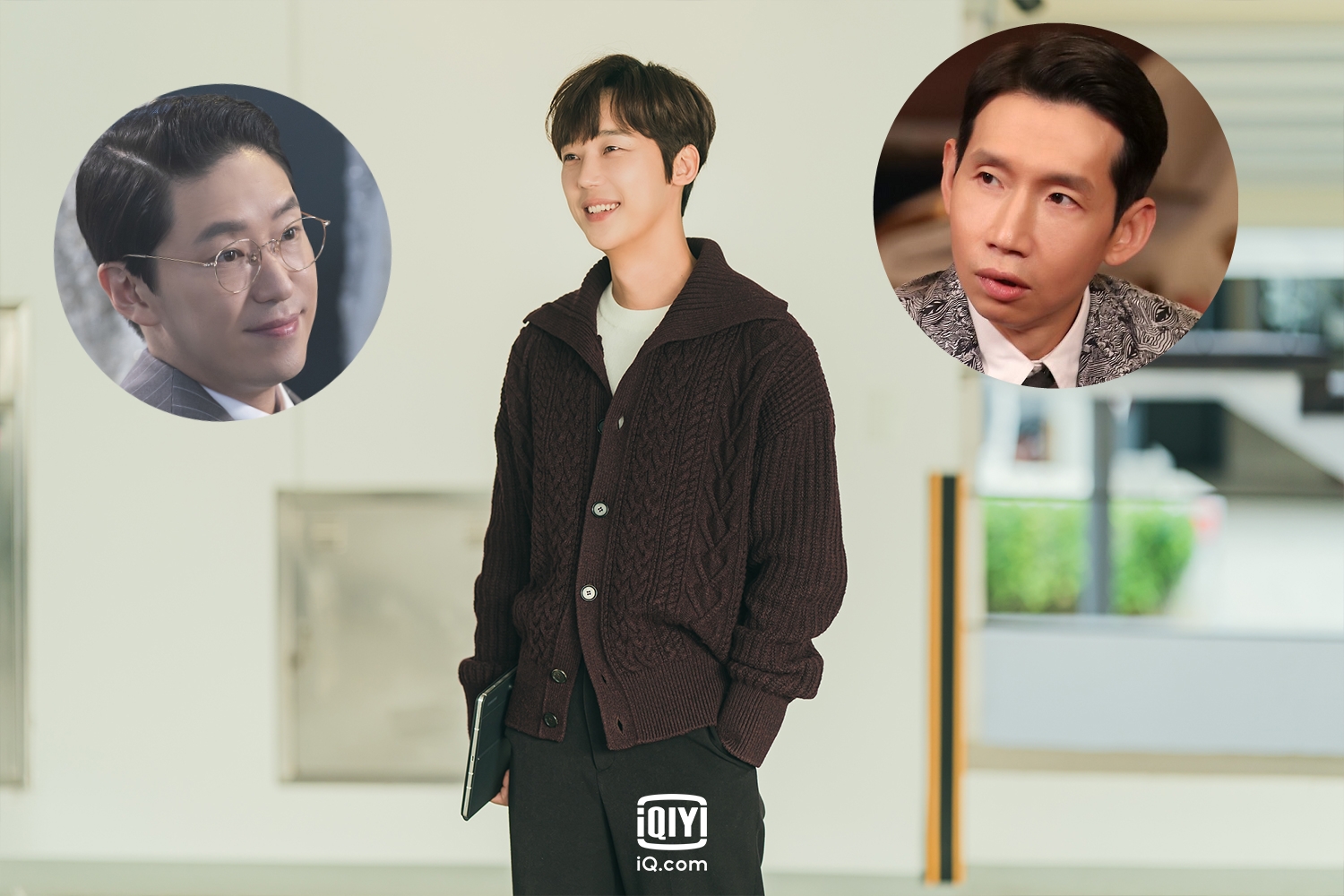 嚴基俊（小圖左）、奉太奎（小圖右）將客串演出尹鐘焄演出的新劇《流星》。（大圖愛奇藝國際站提供，小圖翻攝自SBS）