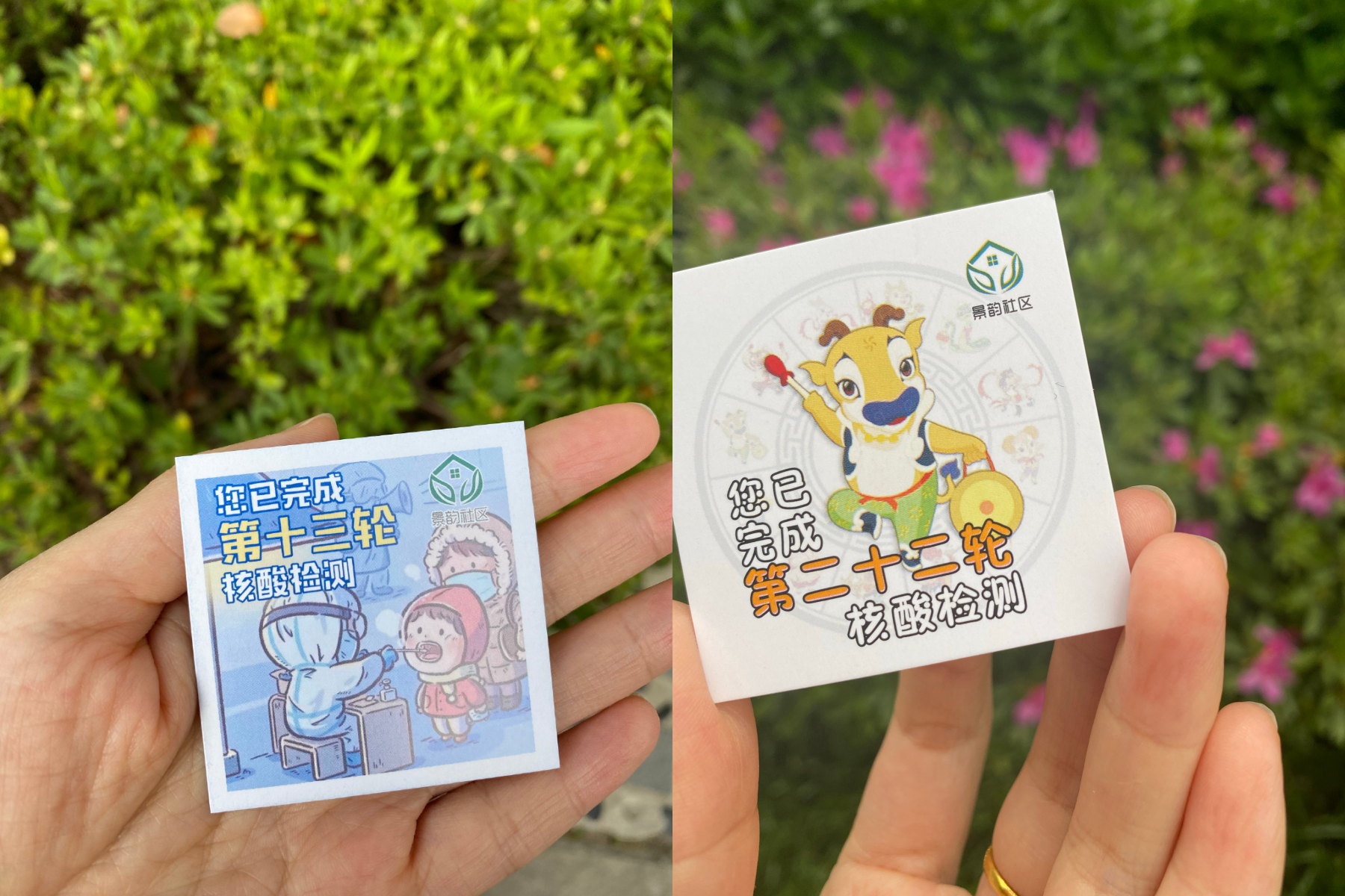 對於蘇州的核酸憑證微博網友反應兩極,有人認為很用心,有人則吐槽「都做到24輪誰管好不好看」。(翻攝自微博)