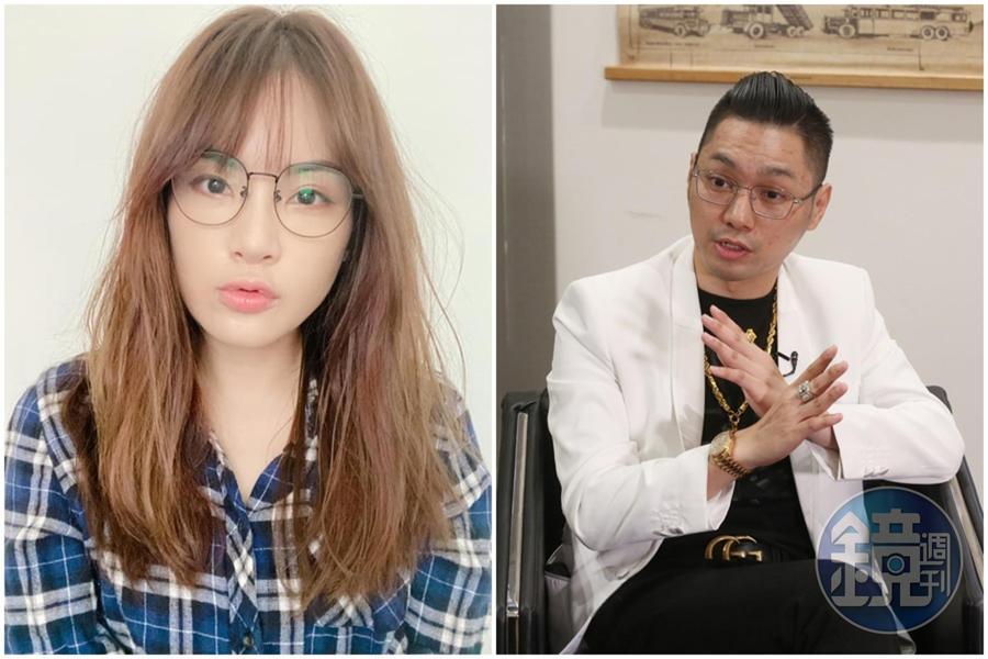 陳沂形容連千毅是被黑道鄙視的咖，「連想當人家小弟別人都不要」。（翻攝自陳沂臉書、本刊資料照）