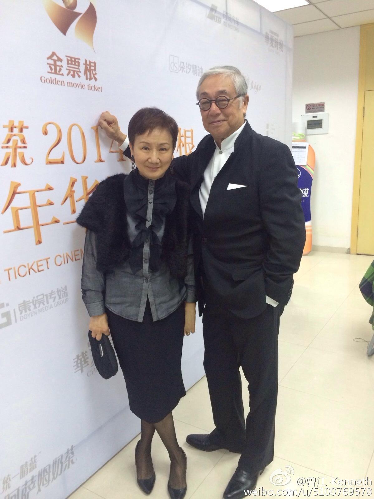 曾江的第3任妻子焦姣來自台灣，2人於1994年結婚。（曾江微博）