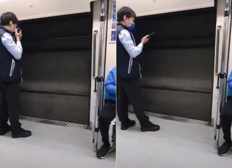 北捷發生車門沒關就開車的狀況，引發市議員質疑。（翻攝畫面）