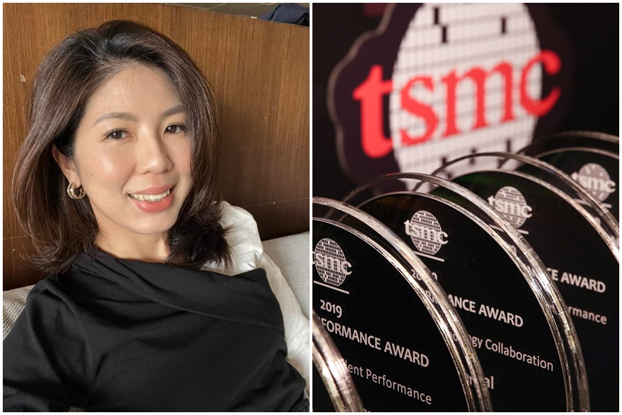 律師李怡貞豪言「想買10張台積電」，結果卻笑翻網友。（左圖翻攝自女人大律師李怡貞臉書）