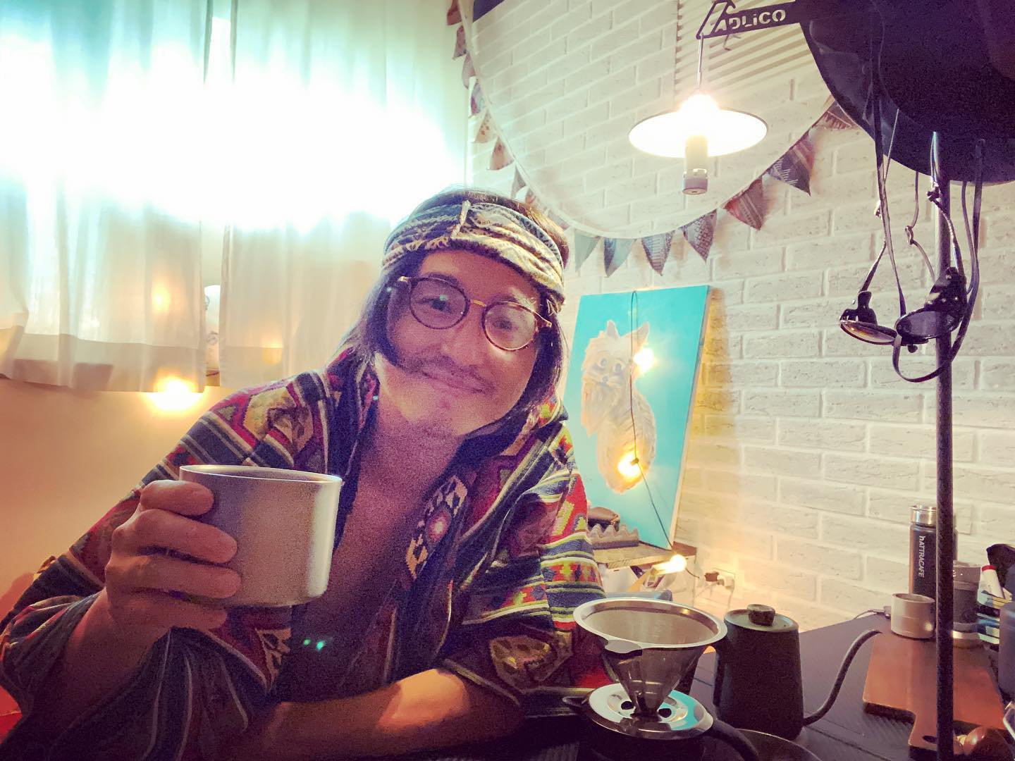 王少偉確診四天目前在家中隔離。（翻攝自王少偉臉書）