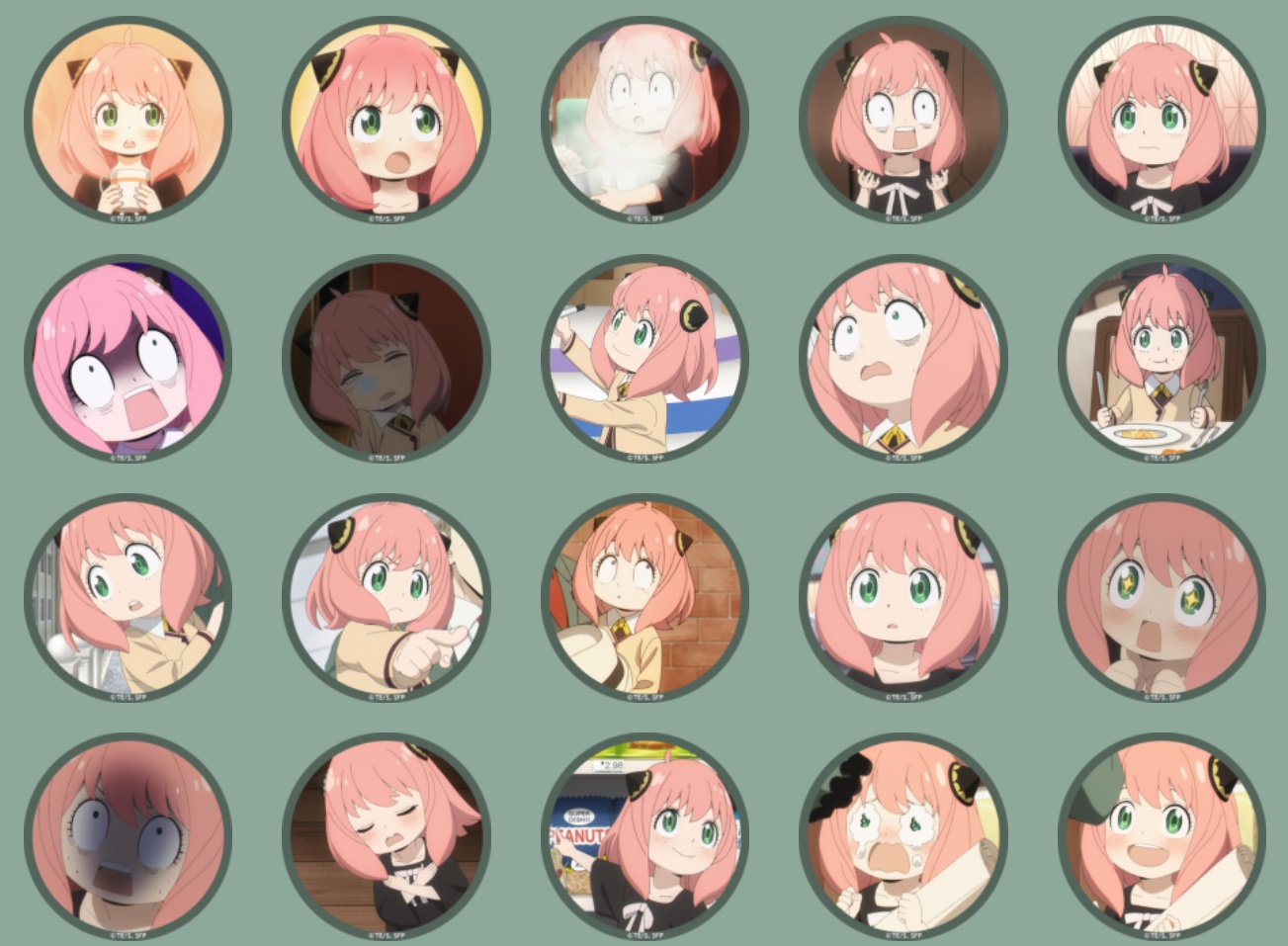 為慶祝《SPY×FAMILY間諜家家酒》推特突破40萬粉絲，官方送出40張安妮亞頭貼。（翻攝自《SPY×FAMILY間諜家家酒》官網）