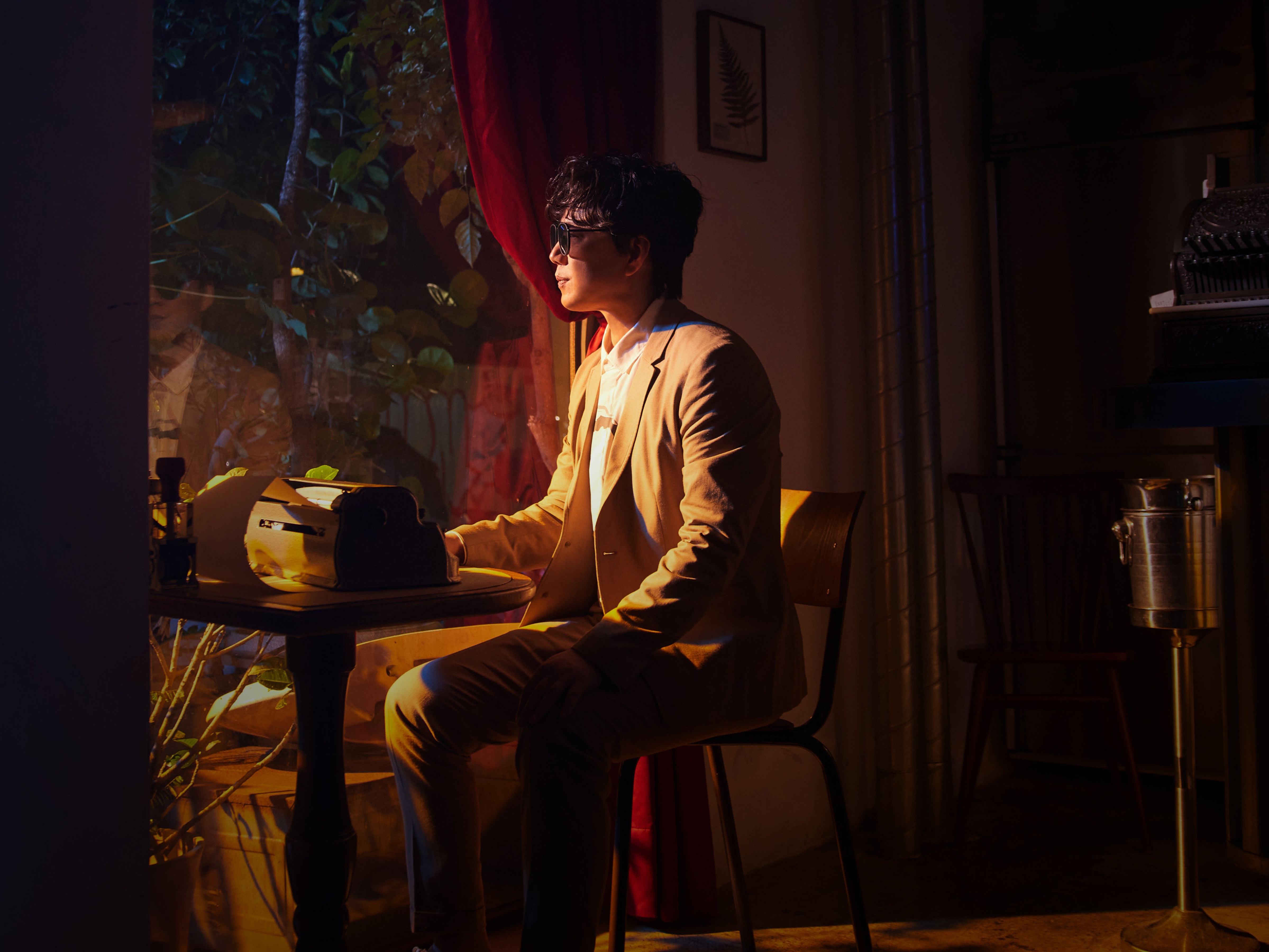 蕭煌奇舉辦自選專輯《說故事的歌》線上聽歌會。（環球唱片提供）