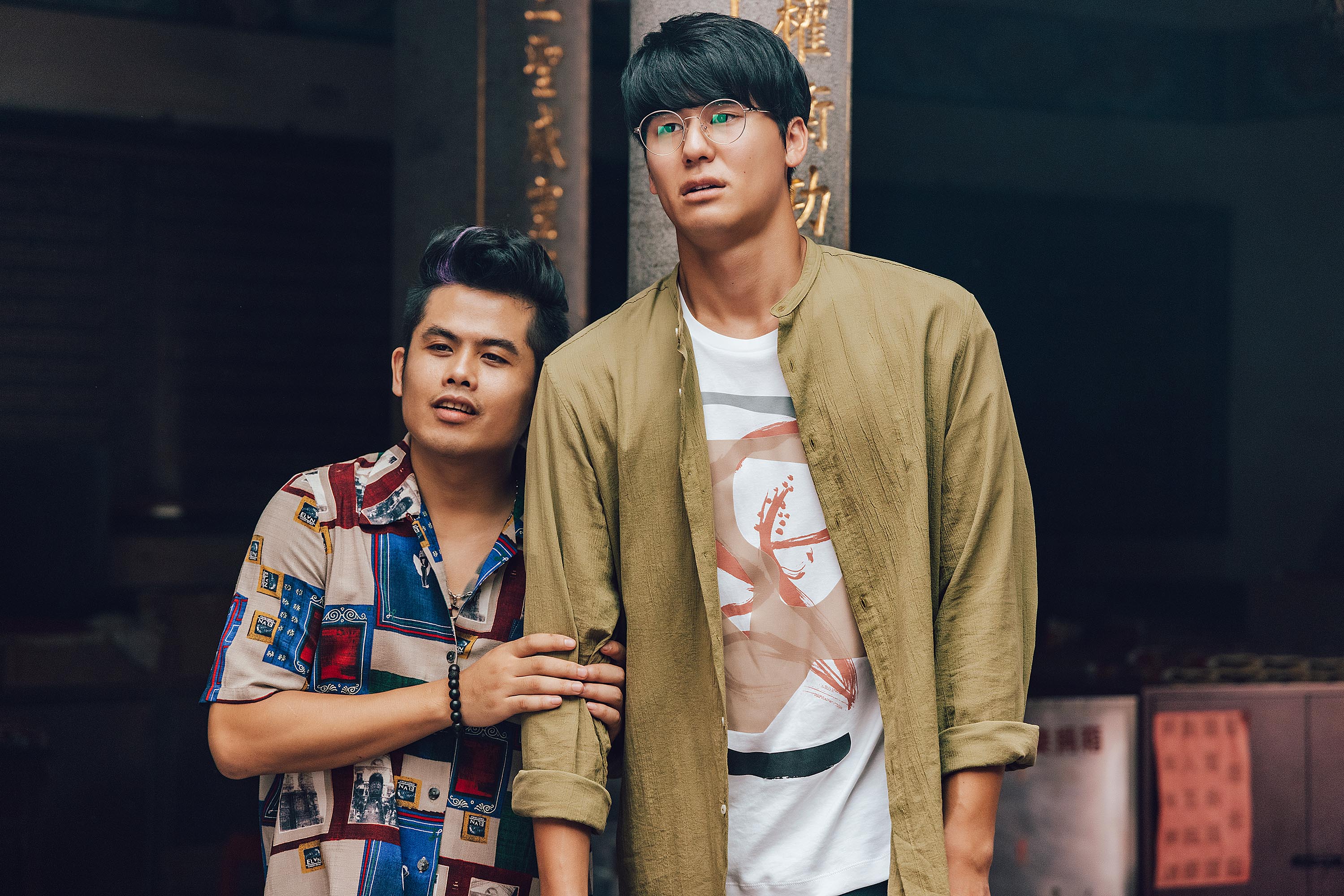 《村裡來了個暴走女外科》中張再興、風田這對CP備愛關注。（公視提供）