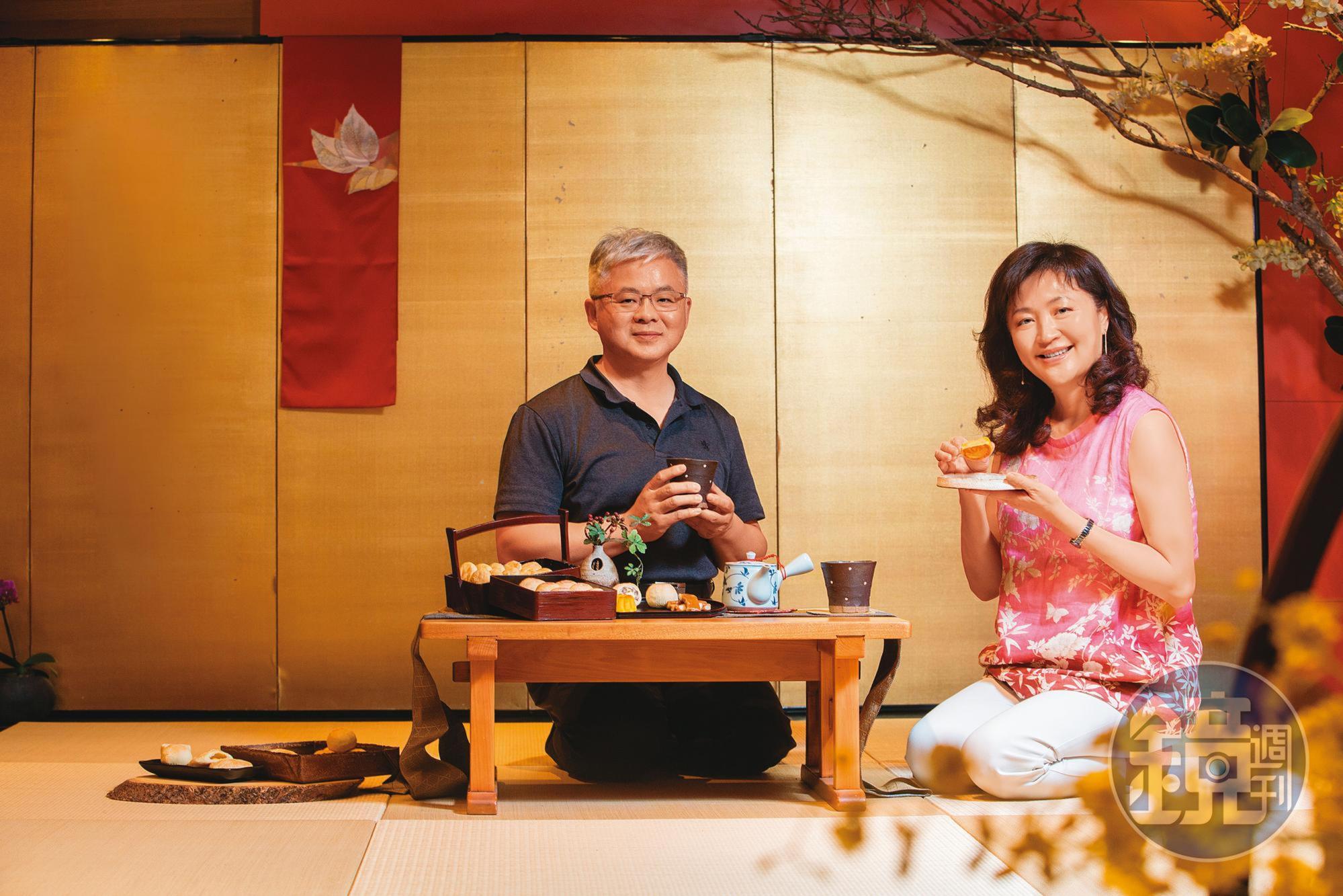 陳宇鴻（左）與翁羿琦（右）9年前創立陳允宝泉，將原本年虧百萬元的店拚到年收1.8億元。