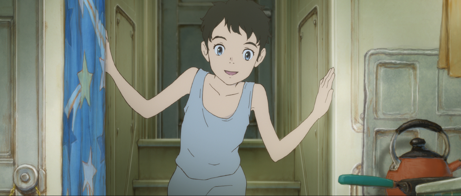 《漁港的肉子》中的喜久子個性淡定，與容易急躁的母親肉子大不同。（傳影互動提供）