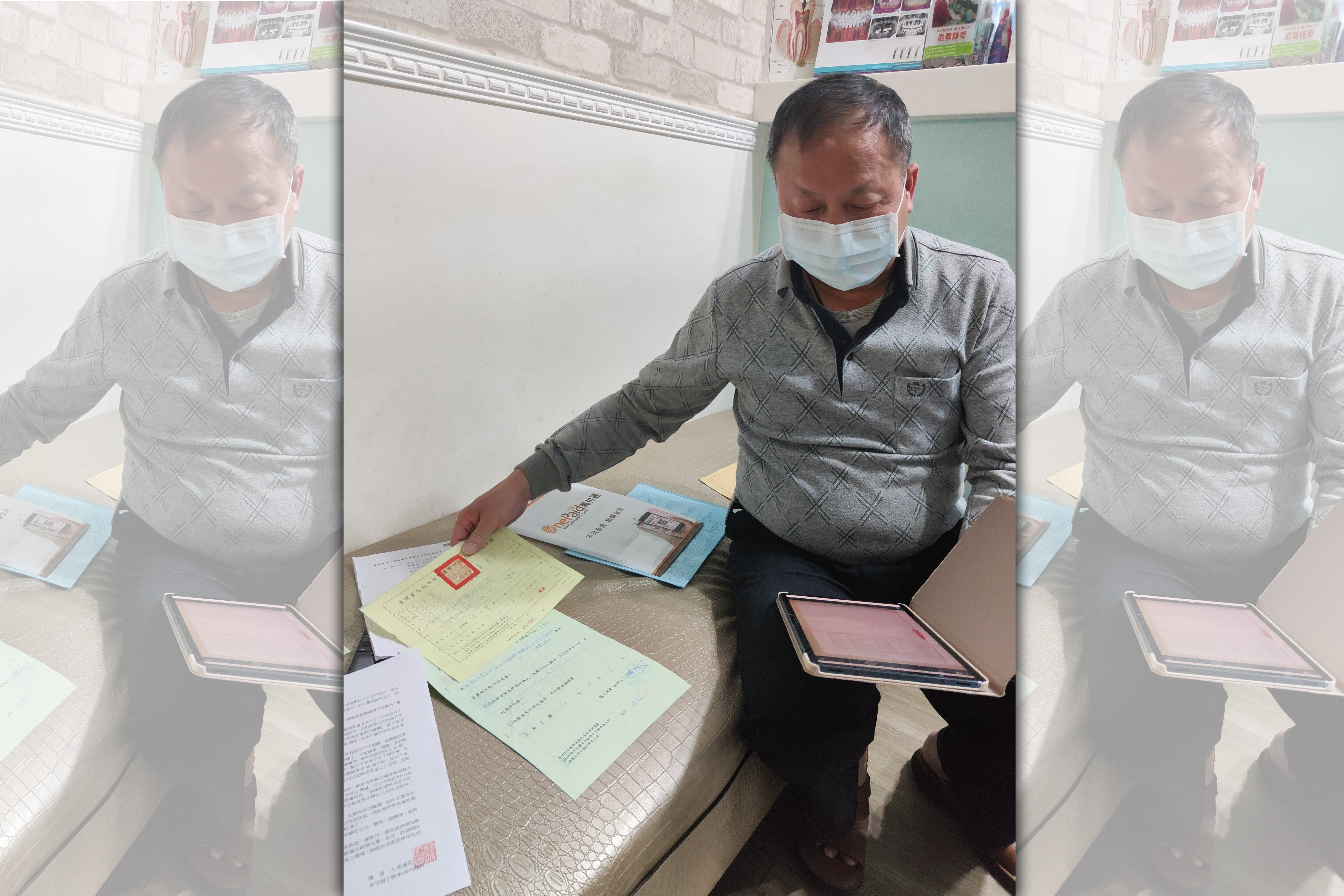 黃提到自己被檢調冤枉的過程感到氣憤不已。