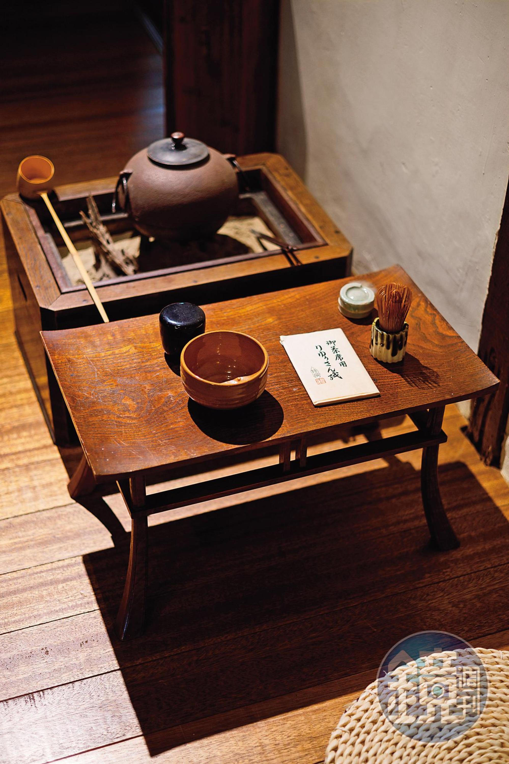 店內特別擺設的茶席,可供客人拍照。
