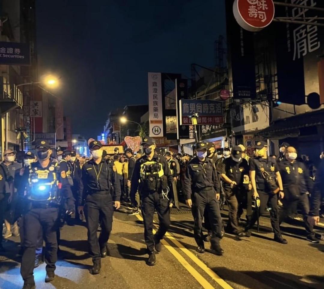 彰警執行大甲媽勤務。(翻攝彰警局官網)