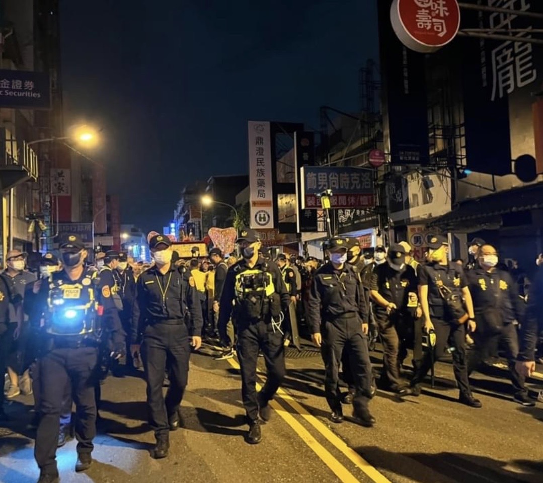 彰警執行大甲媽勤務。（翻攝彰警局官網）