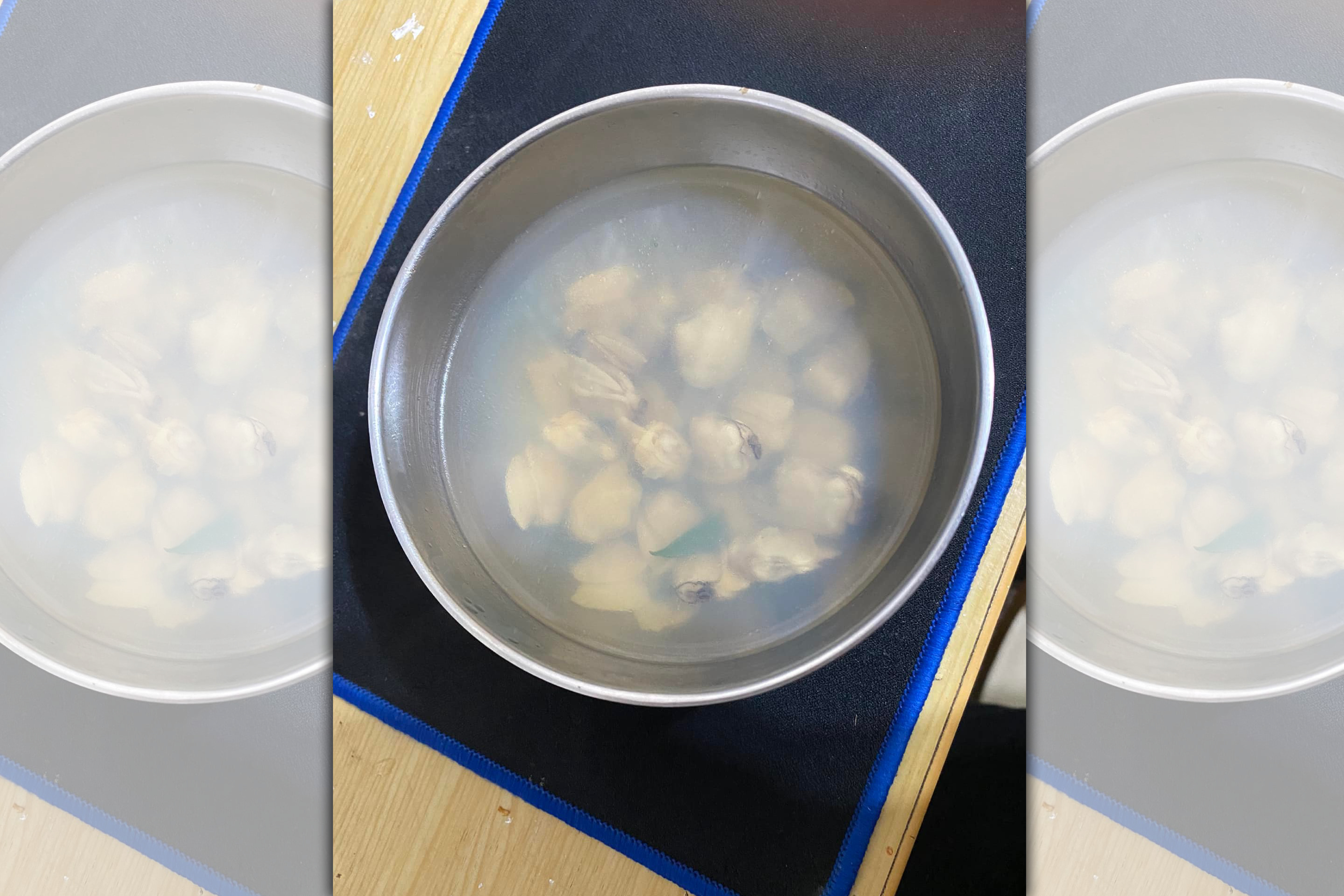 一名男網友請老婆裝一碗蛤蠣湯給他喝，結果端上桌卻讓他傻眼。（翻攝臉書社團：爆廢公社公開版）