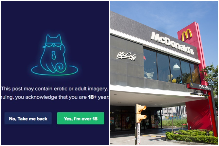 網友在PTT分享麥當勞的麥香魚漢堡，意外遭系統判定為18禁的「可能為成人照片」，引起討論。（本刊資料照，翻攝自Imgur）