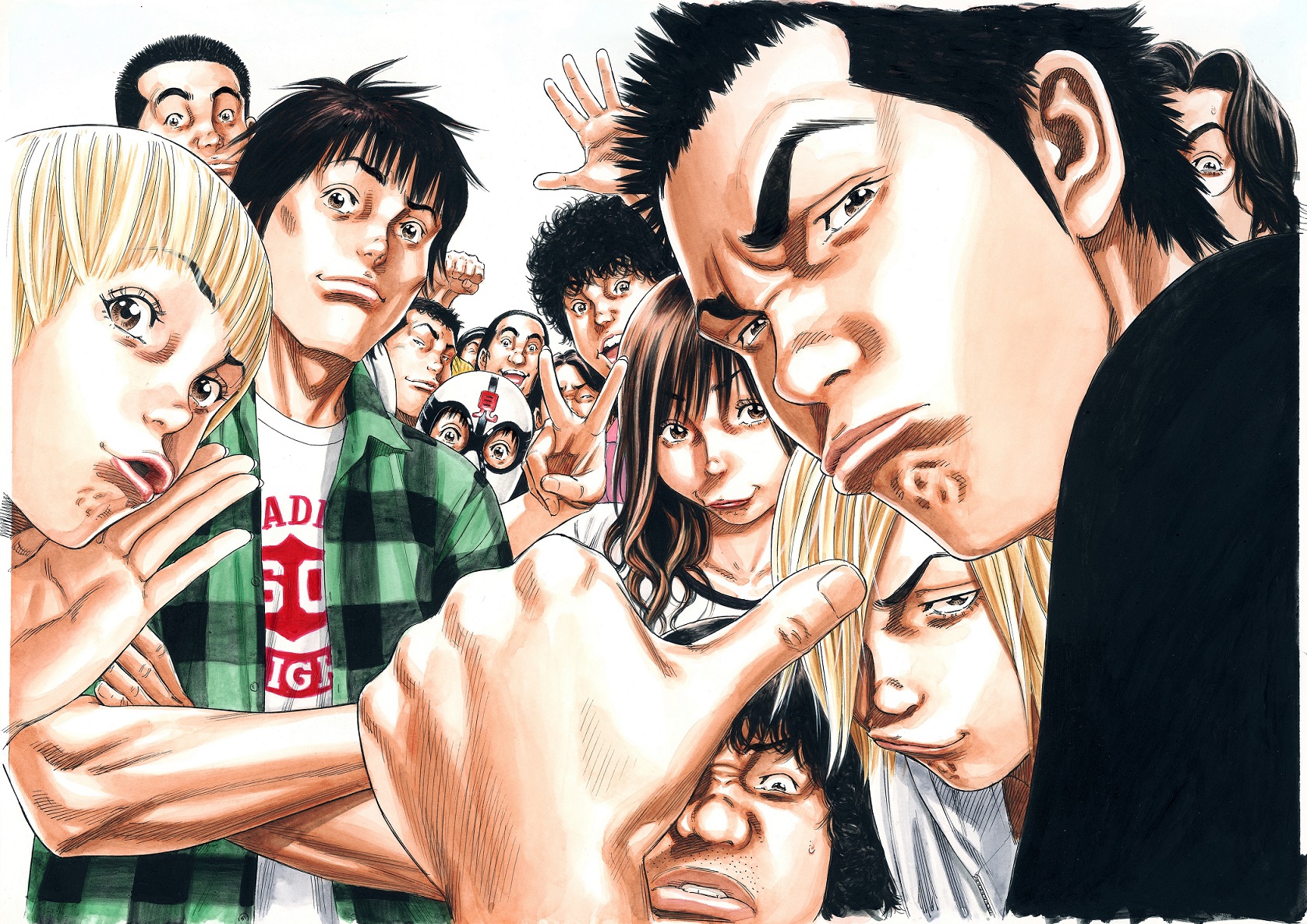 《學園爆笑王》以單口相聲為題材，作者森田真法為此特別到吉本興業學相聲。（翻攝自Pinterest）