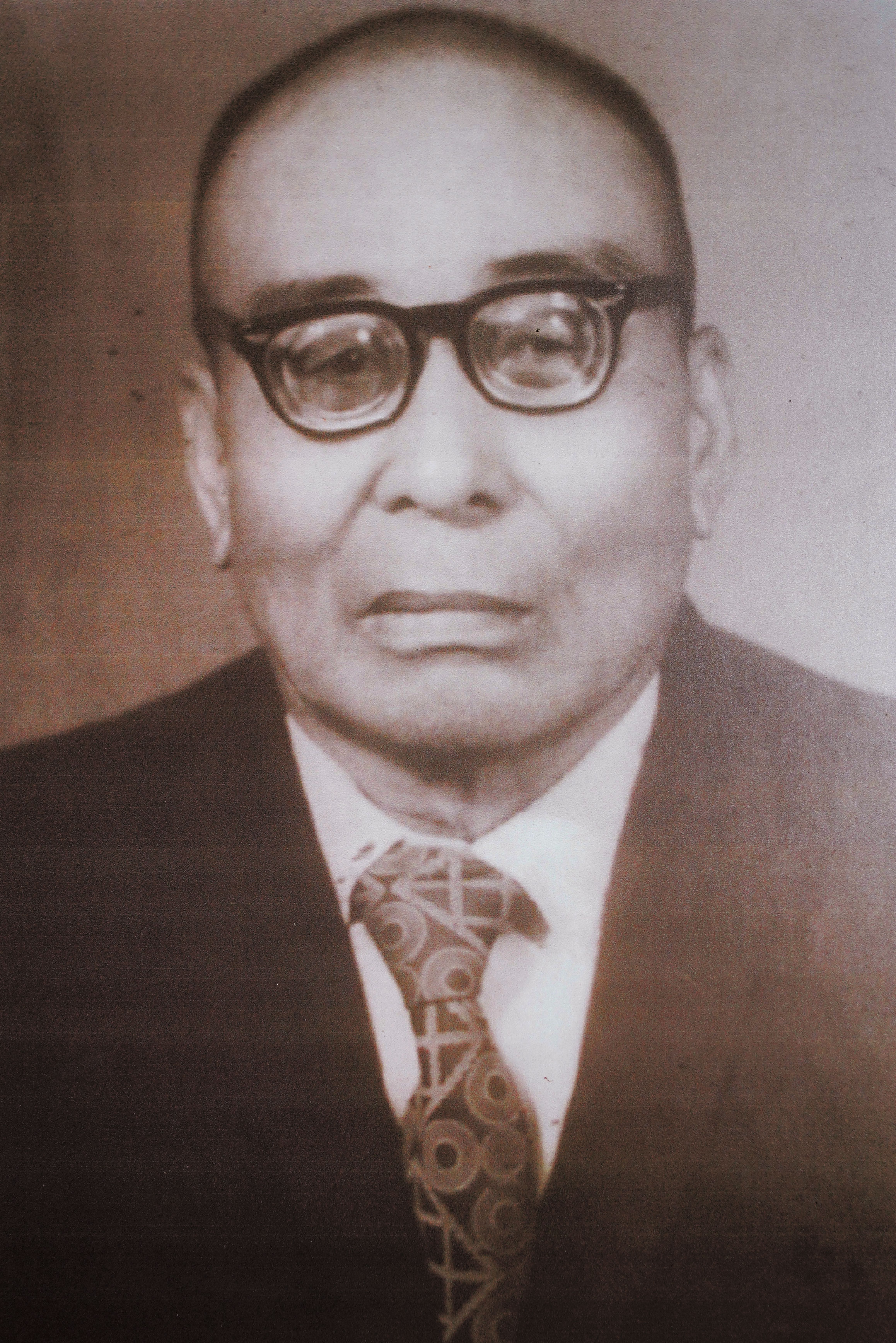1920年，薛朴（圖）師從中國傀儡戲的大師蔡因，創立錦飛鳳。（薛熒源提供）