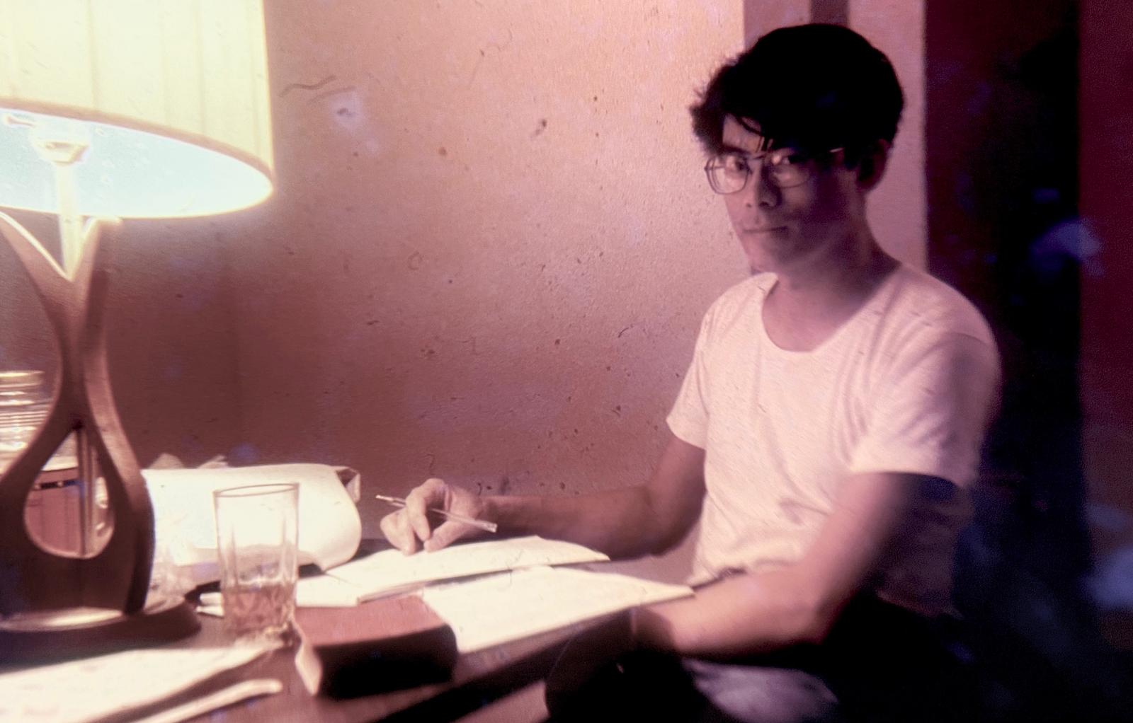 李道明台大畢業之後，赴美國天普大學攻讀碩士。（李道明提供）