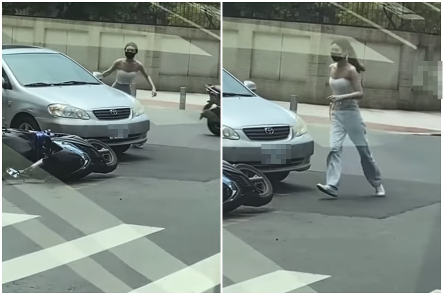 近日一起行車糾紛影片，引起熱議，至今已有2.4萬人按讚。（翻攝自爆廢公社）