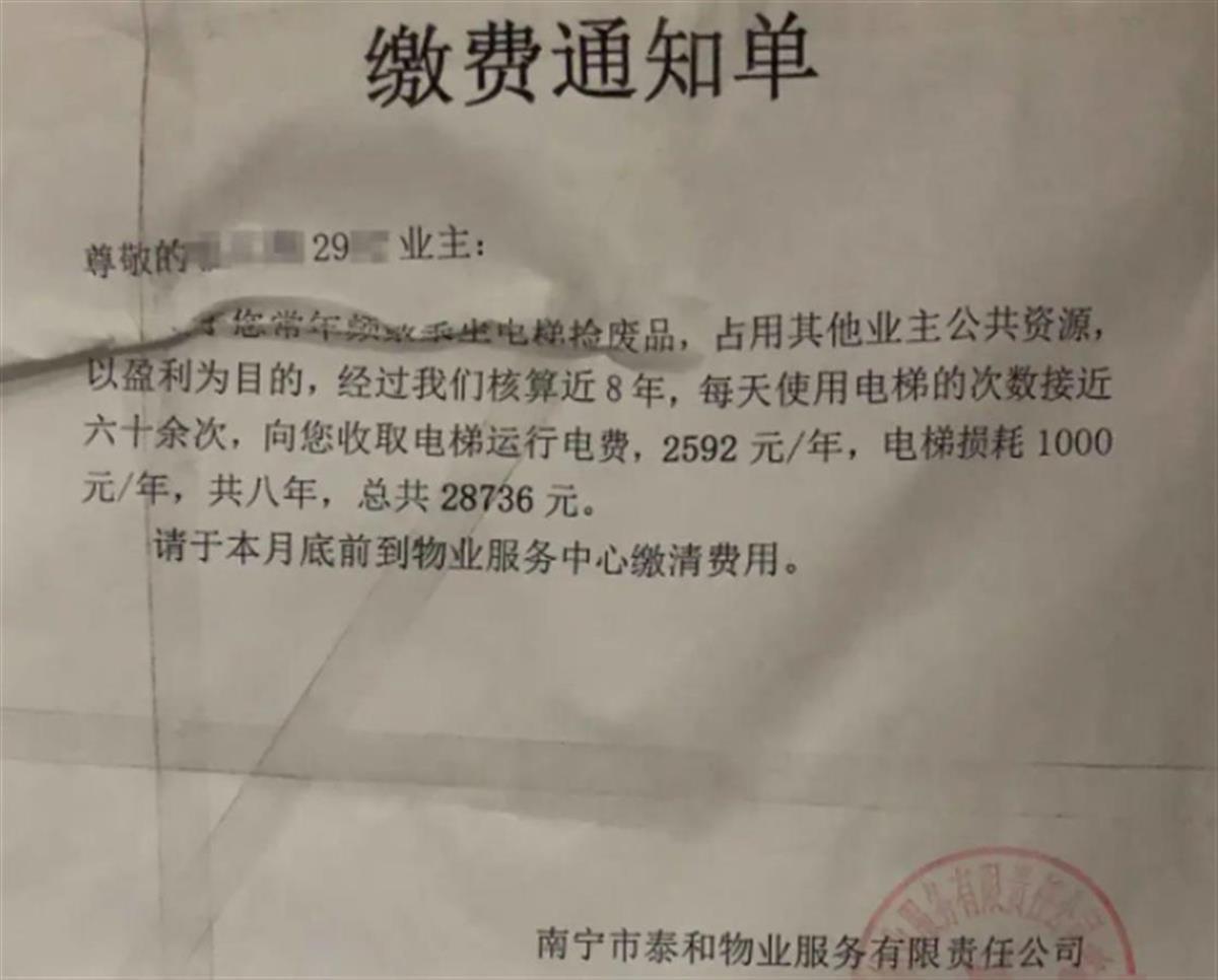社區向巫婦索取近13萬台幣的費用。（翻攝極目新聞）