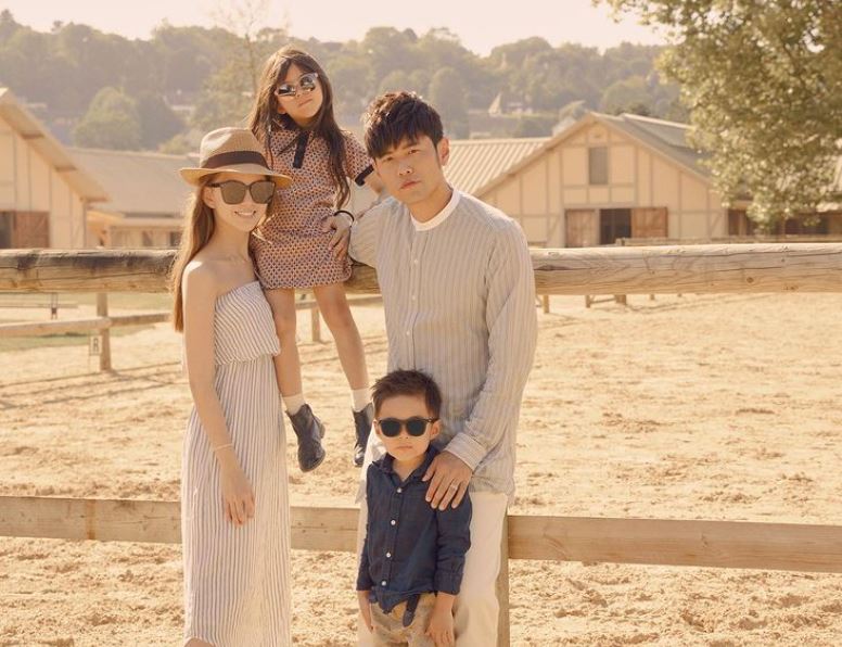 昆凌和周杰倫育有6歲女兒Hathaway、4歲兒子Romeo 。（翻攝自昆凌IG）