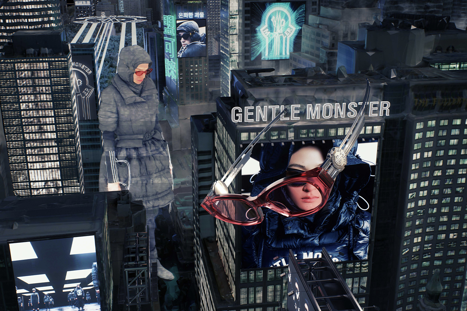 SWIPE系列提出人類對虛擬世界與現實生活交流方式的質疑。（GENTLE MONSTER提供）