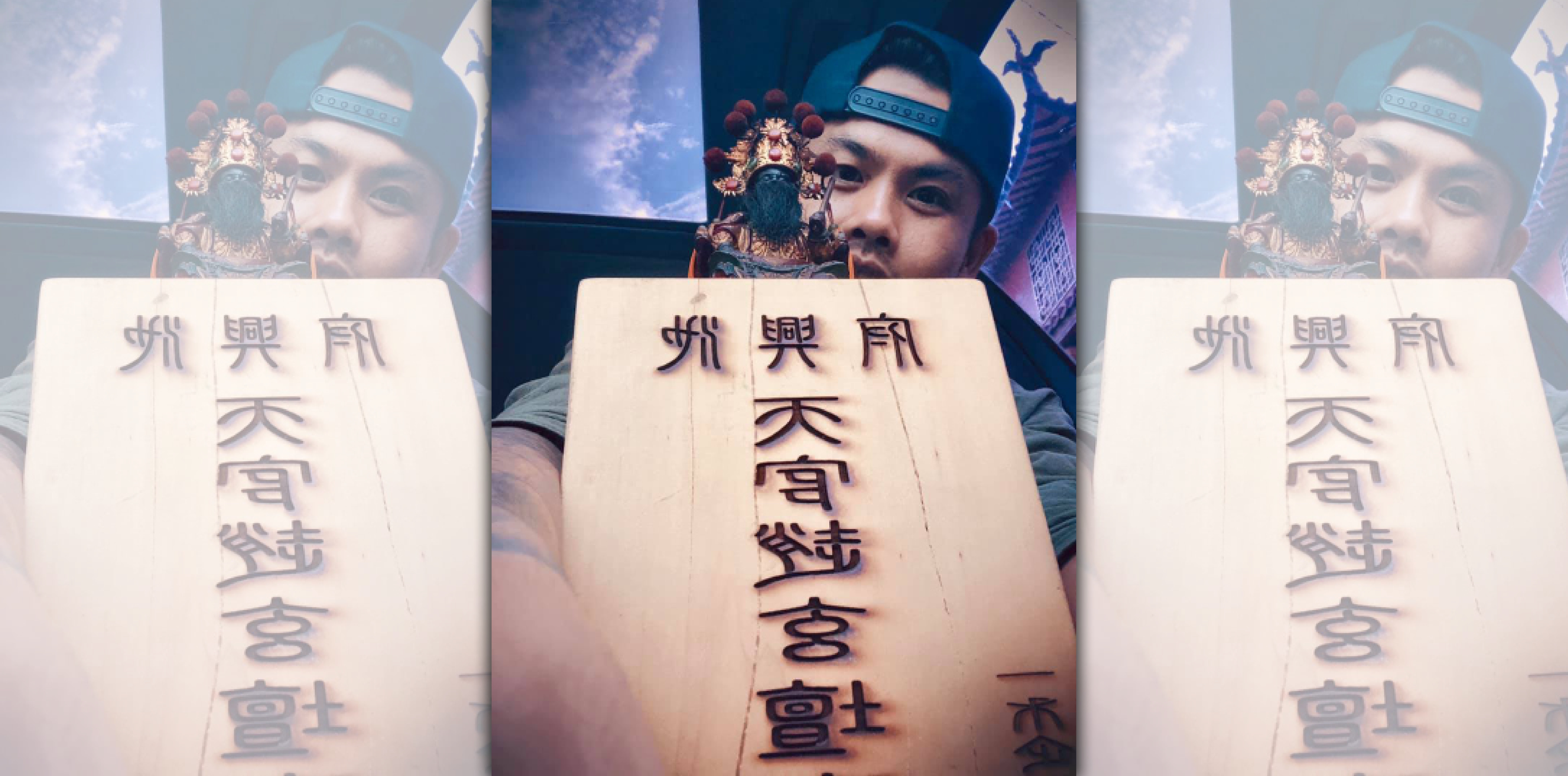 張再興重新打造神像，家中香火鼎盛。（翻攝張再興臉書）