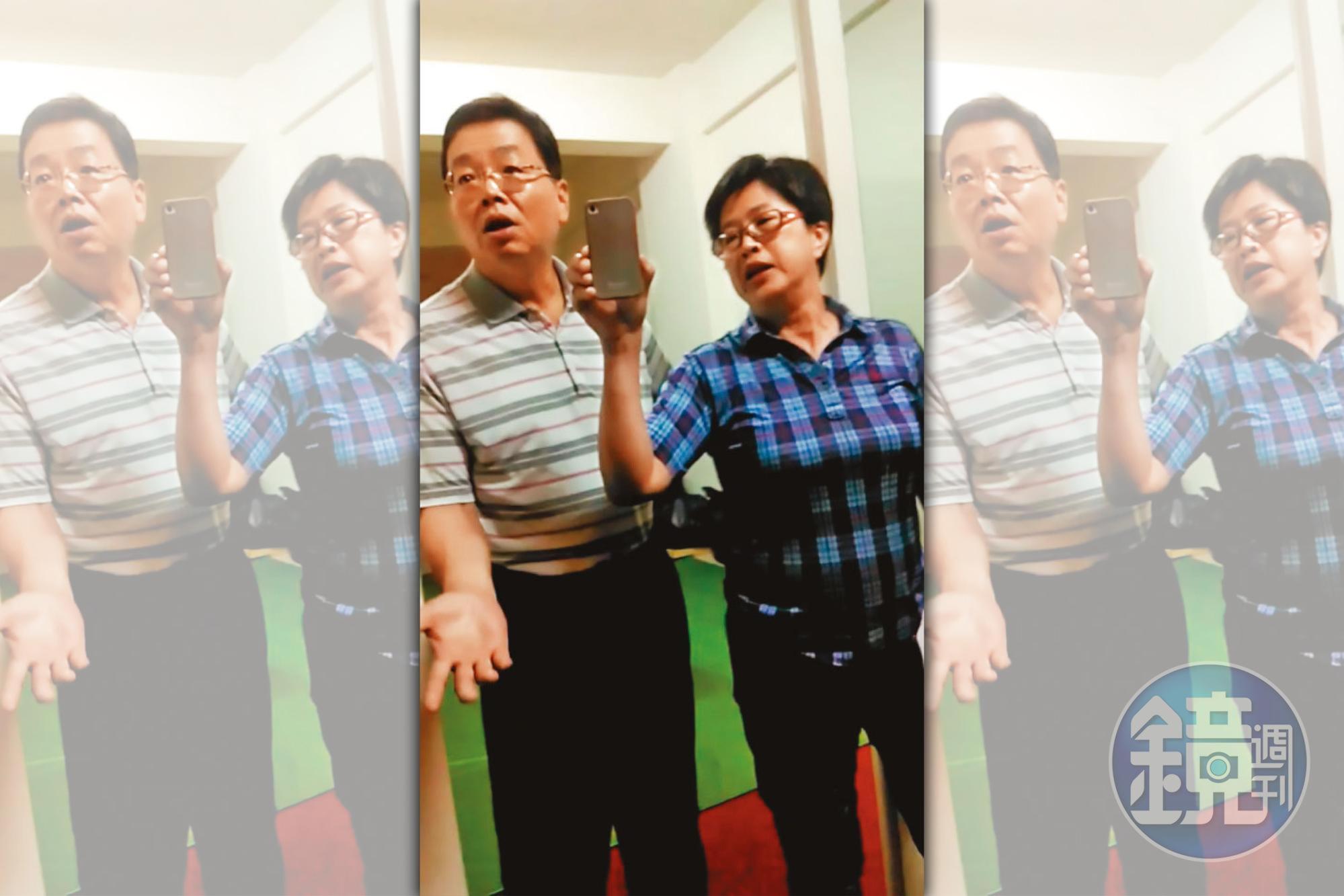陳信瑜丈夫的大哥張博森（左）、大嫂郭美吟（右）因偽造訂單，吸金近3千萬元，遭法院判刑定讞。（讀者提供）
